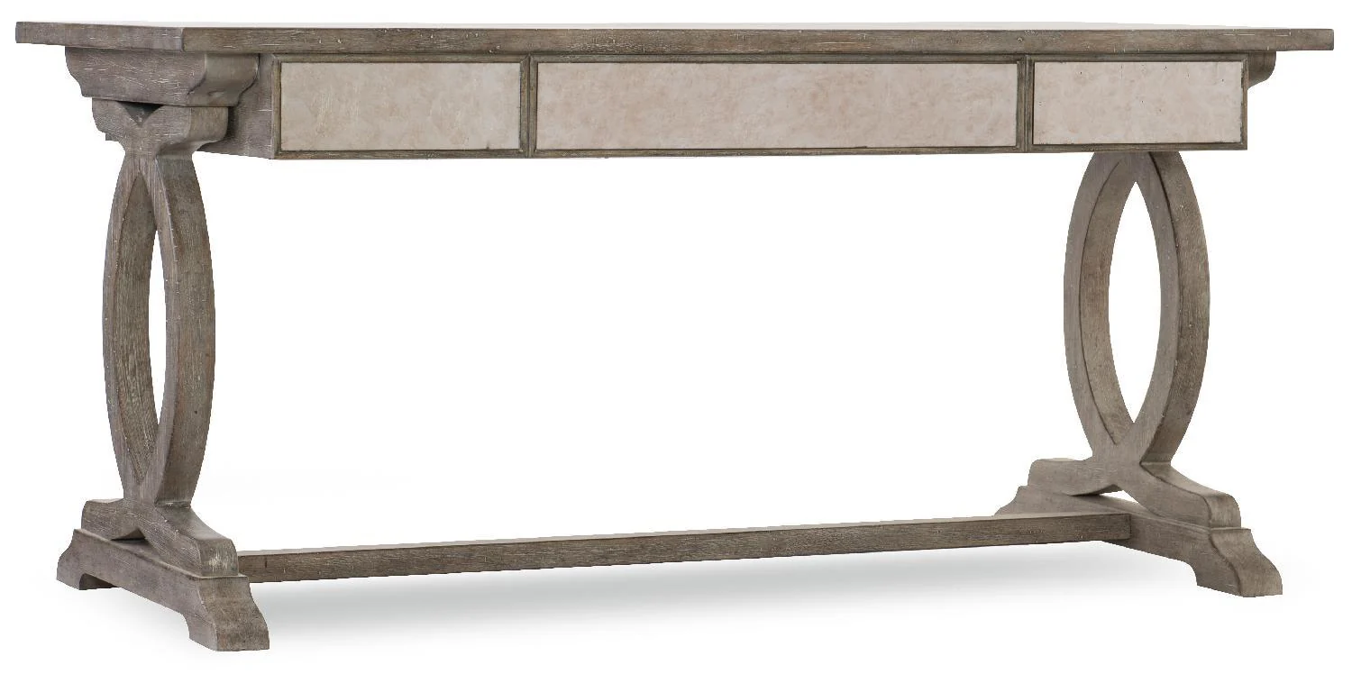 Rustic Glam Trestle Desk - Remutear