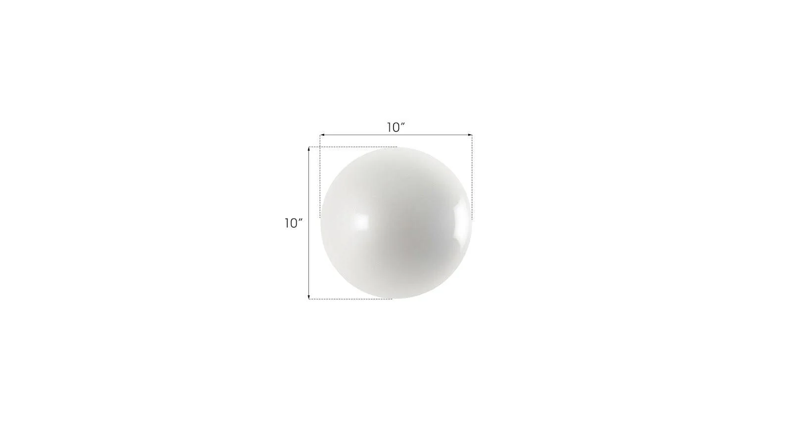 Ball on the Wall, Extra Small, Pearl White - Remutear