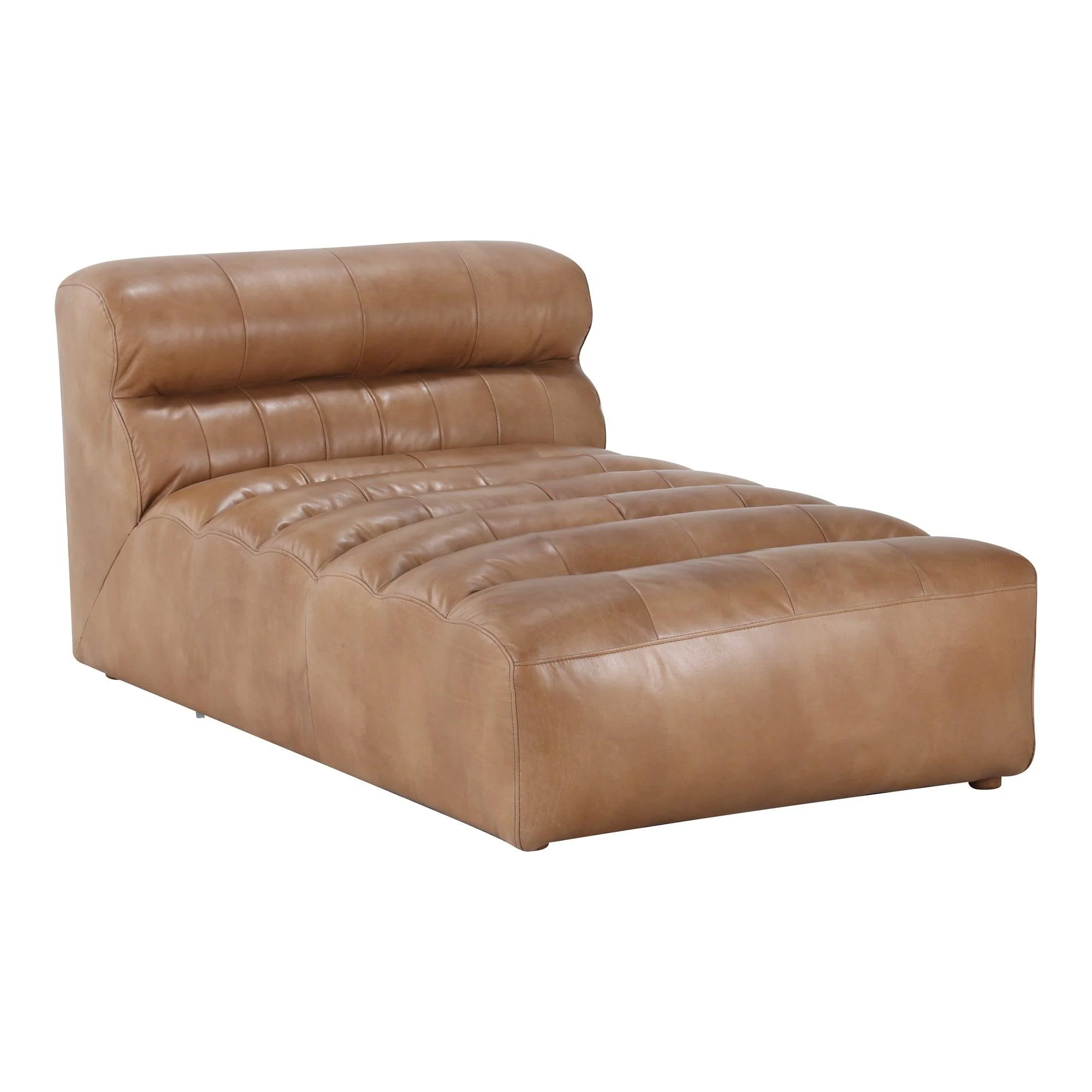 Ramsay Leather Chaise Tan - Remutear