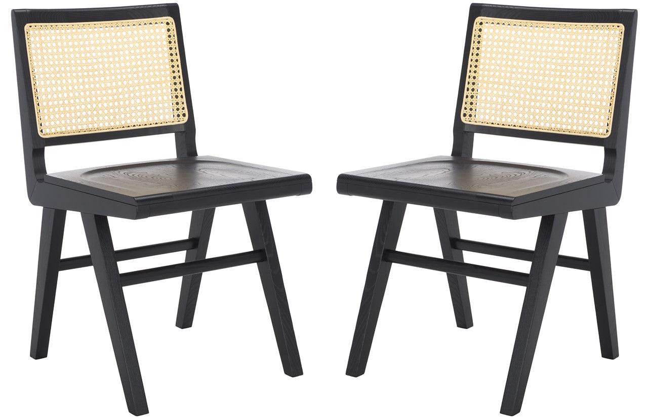 HATTIE FRENCH CANE WOOD SEAT DINING CHAIR - Remutear