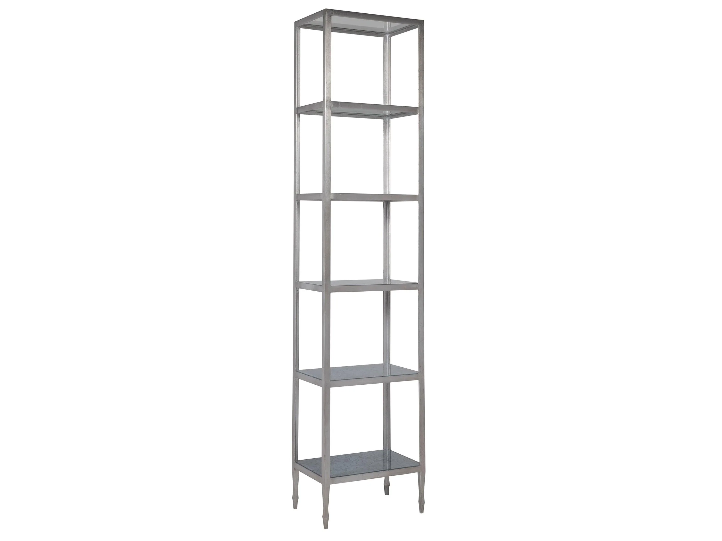 Signature Designs Sashay Silver Slim Etagere - Remutear