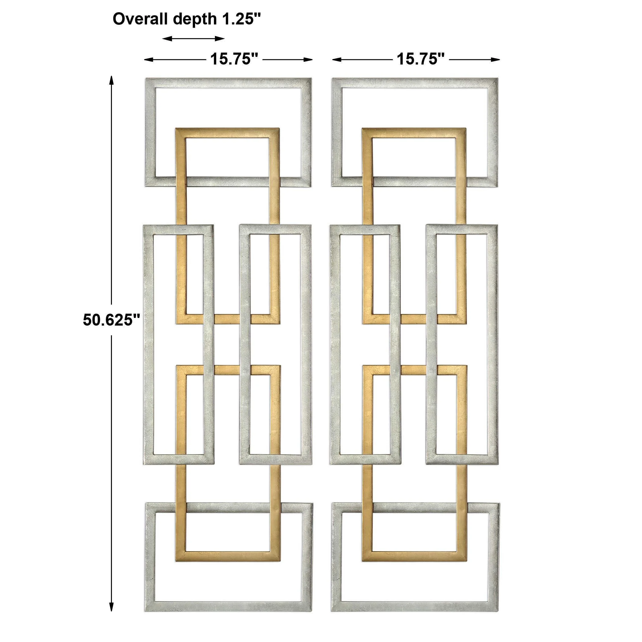 AERIN GEOMETRIC WALL ART, SET OF 2 - Remutear