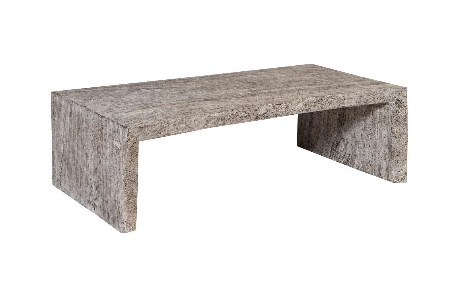 Waterfall Coffee Table, Gray Stone - Remutear