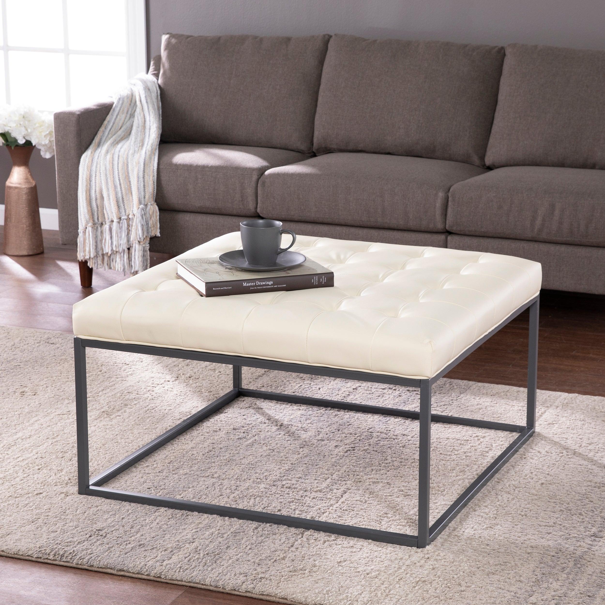 Ciarin Upholstered Cocktail Ottoman - Remutear