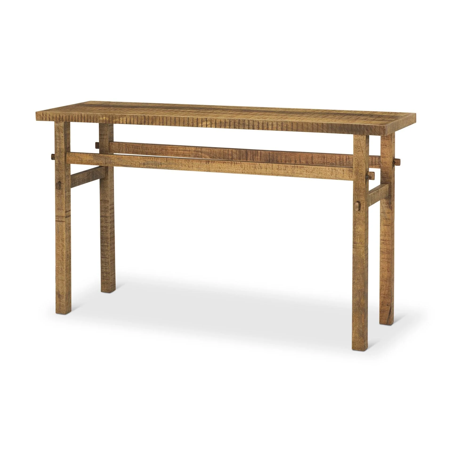 Rosie Small Brown Wood Console Table - Remutear