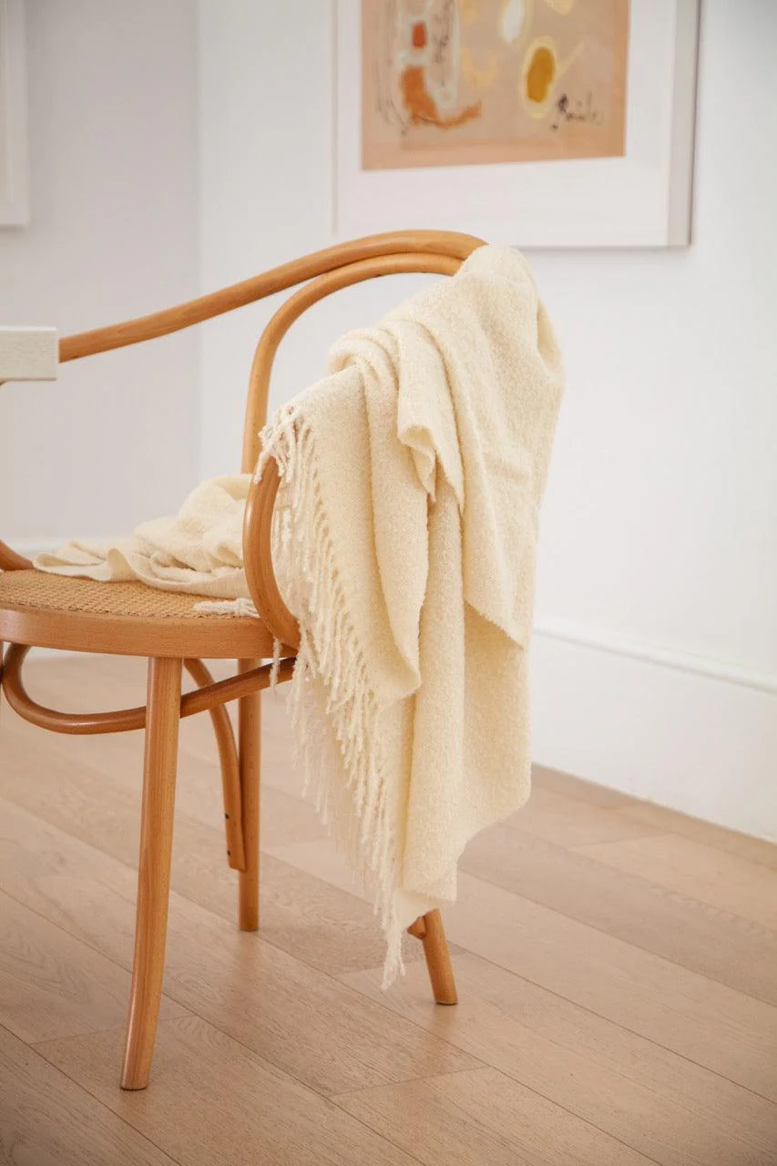 Boucle Baby Alpaca Throw - Remutear