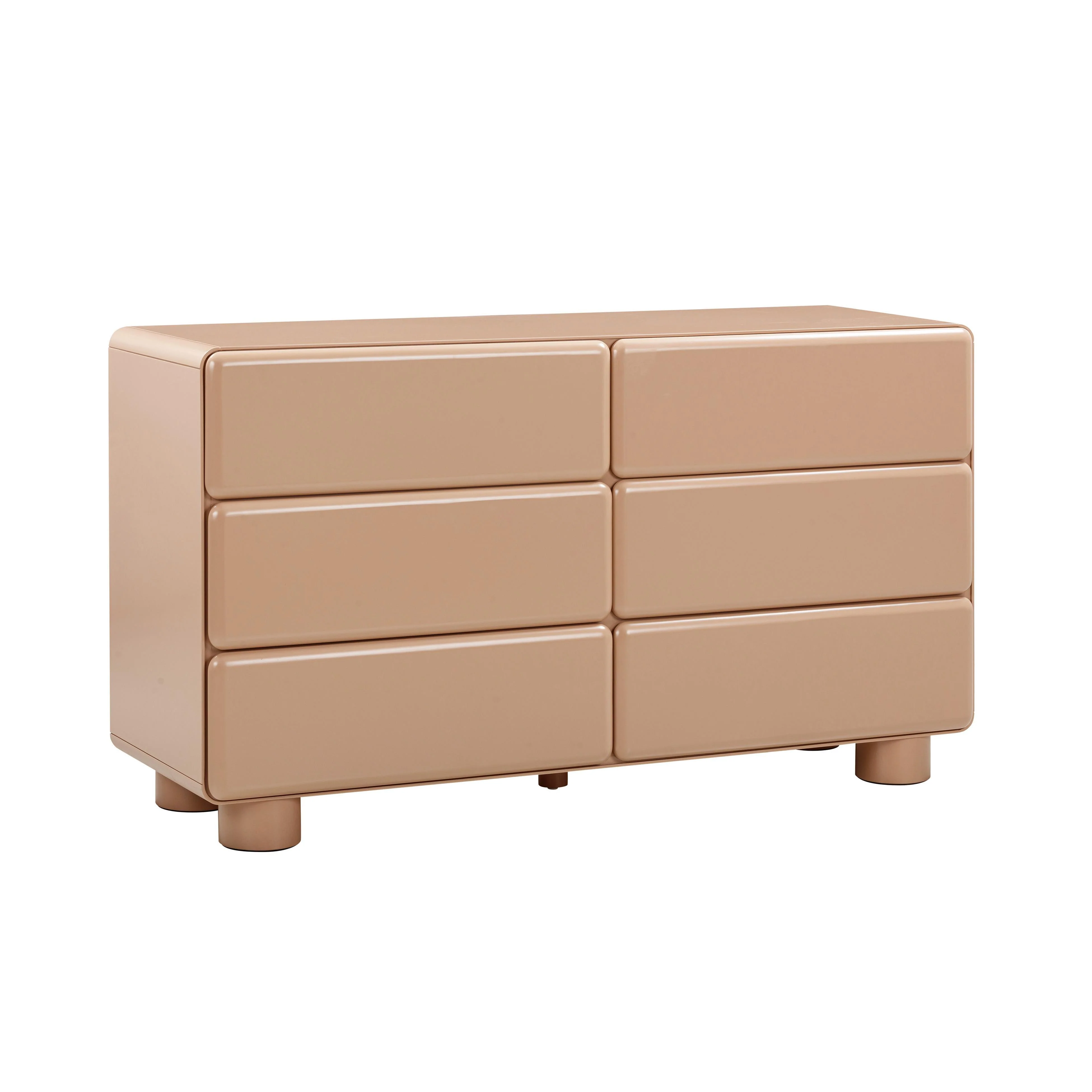 Tammy Taupe 6-Drawer Dresser - Remutear