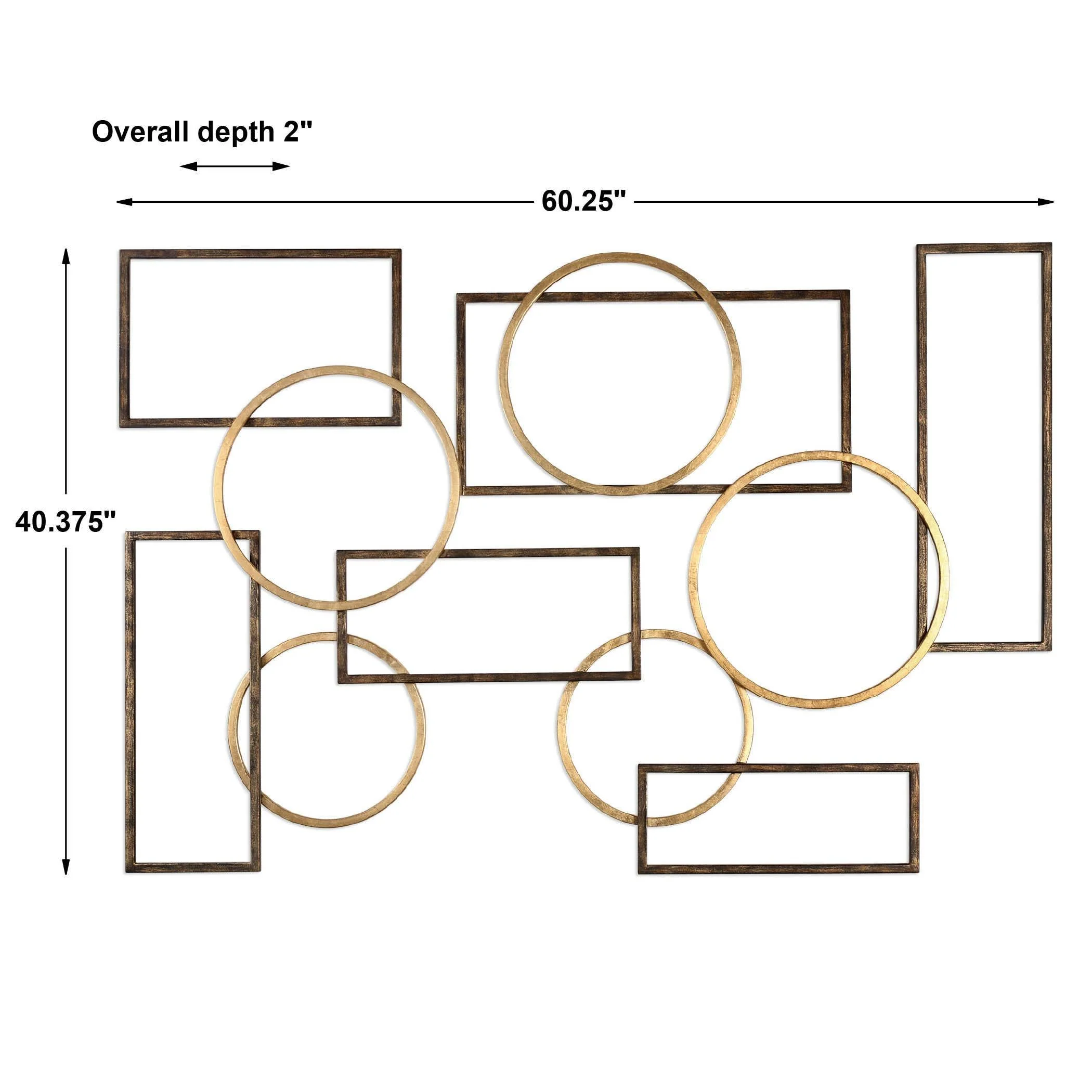 ELIAS BRONZE AND GOLD WALL ART - Remutear