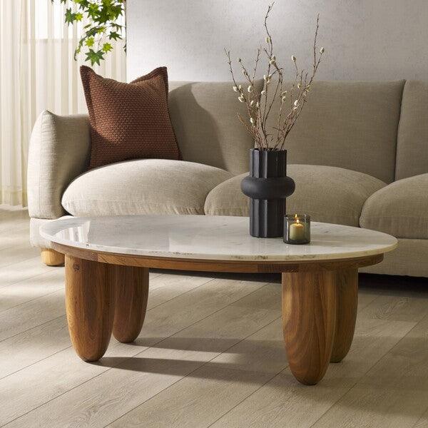 Hobbes Marble Top Coffee Table - Remutear