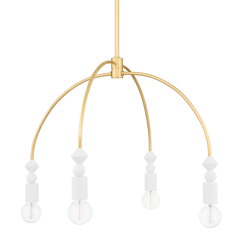 FLORA 4 LIGHT CHANDELIER - Remutear