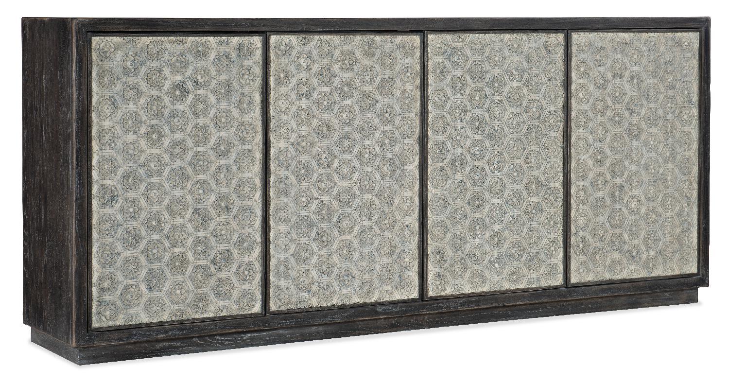 Melange Greystone Four-Door Credenza - Remutear