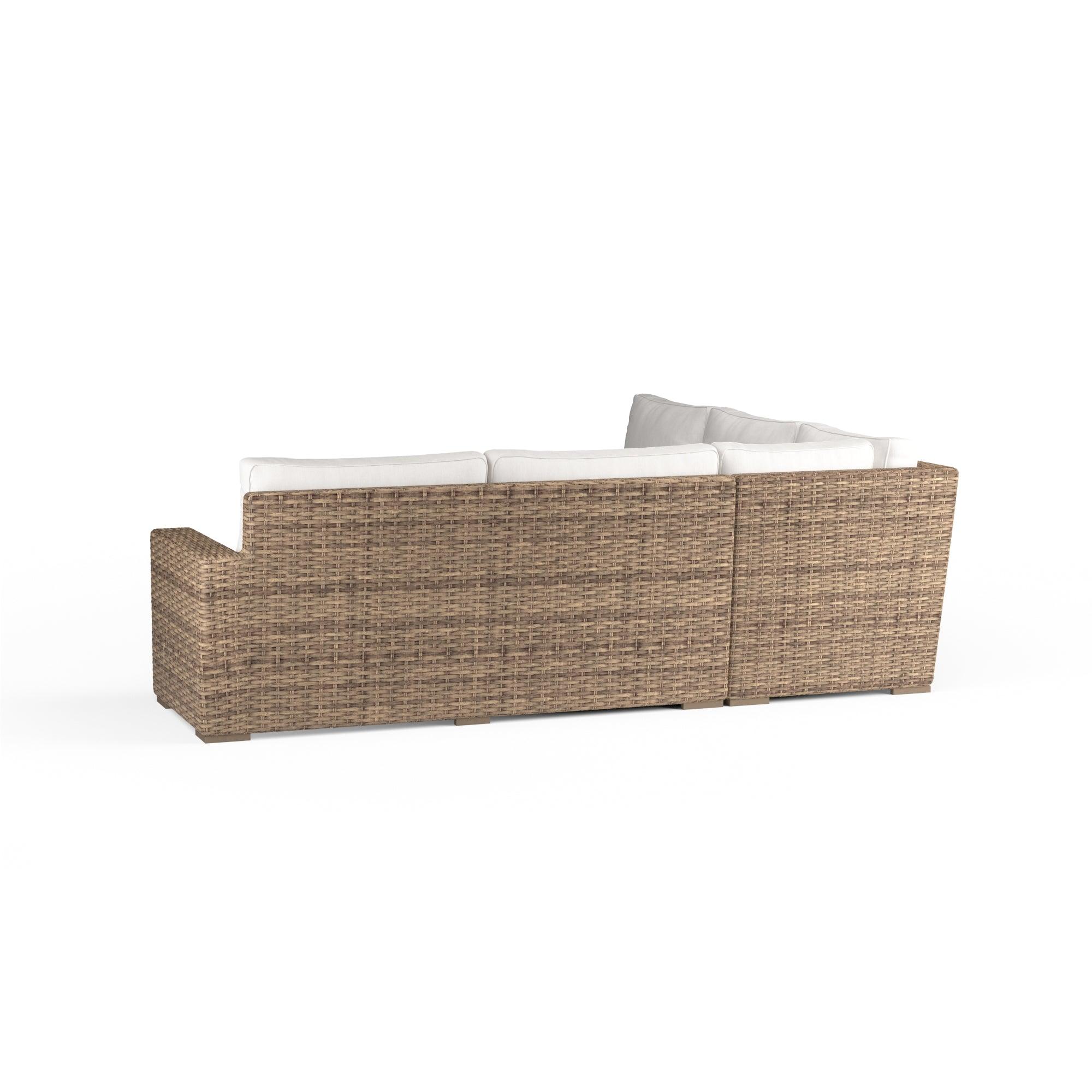 Havana Sectional in Canvas Flax w/ Self Welt - Remutear