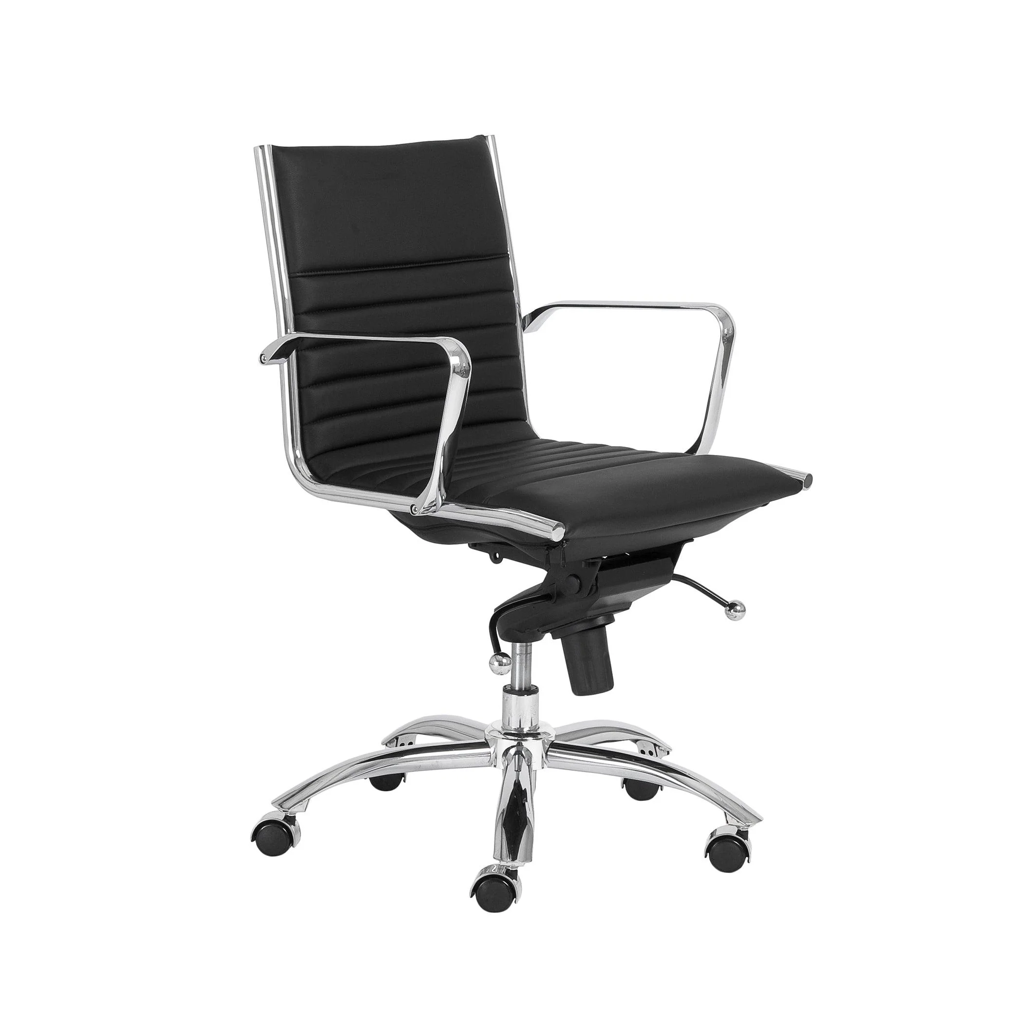 Dirk Low Back Office Chair  Leatherette - Remutear