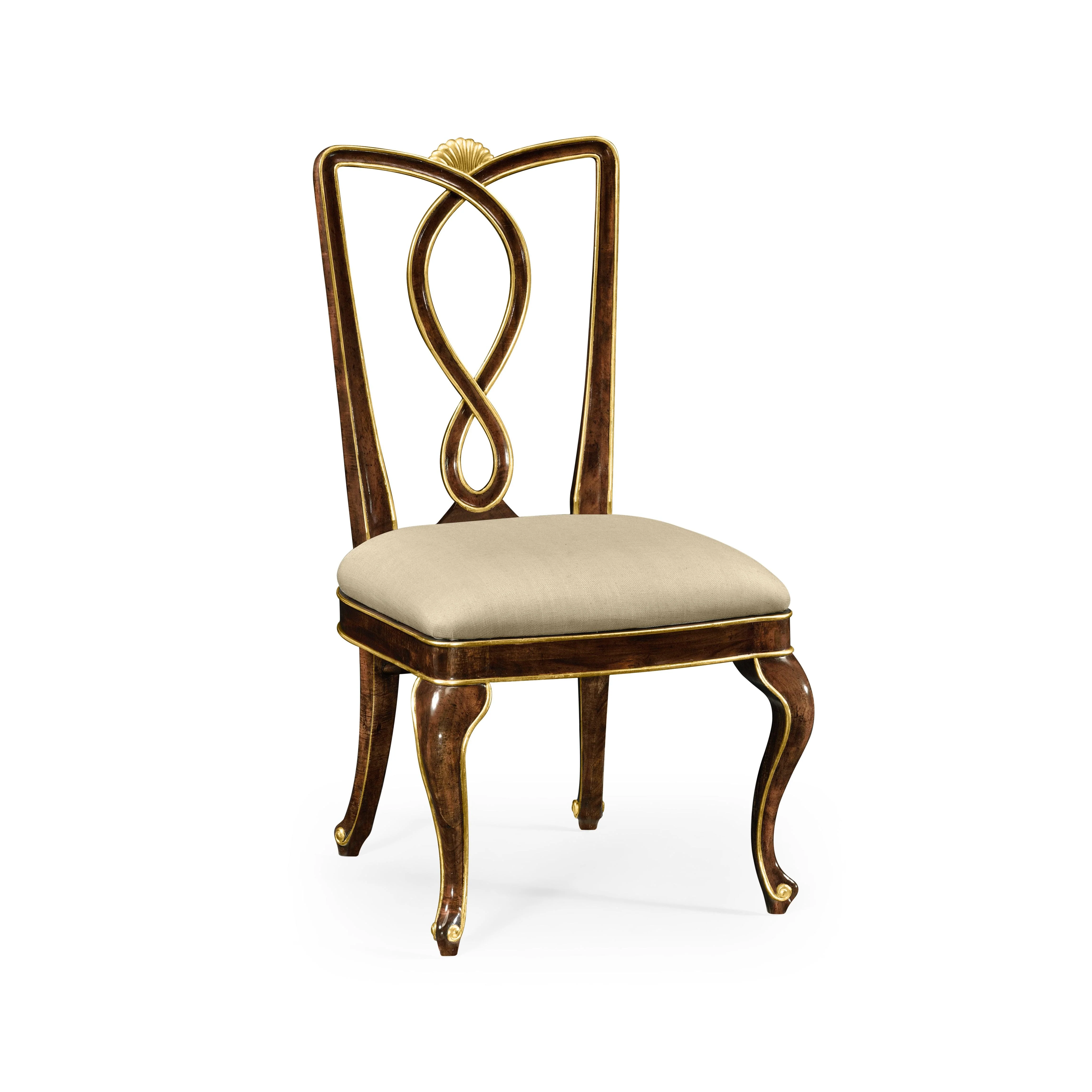Traditional Accents Antique Mahogany Dining Side Chair - Set of 2 - Remutear