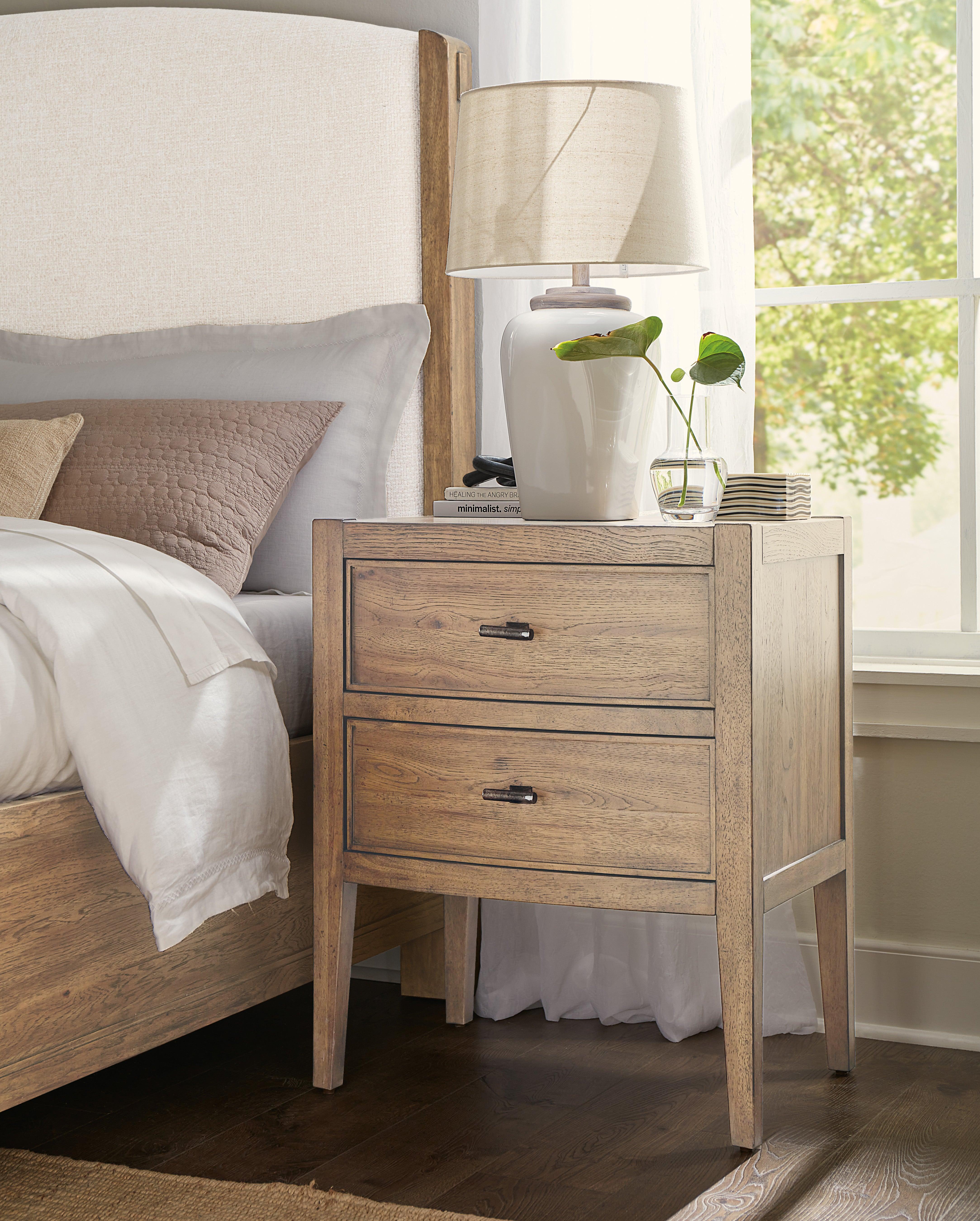 Vineyard Row Two Drawer Nightstand - Remutear