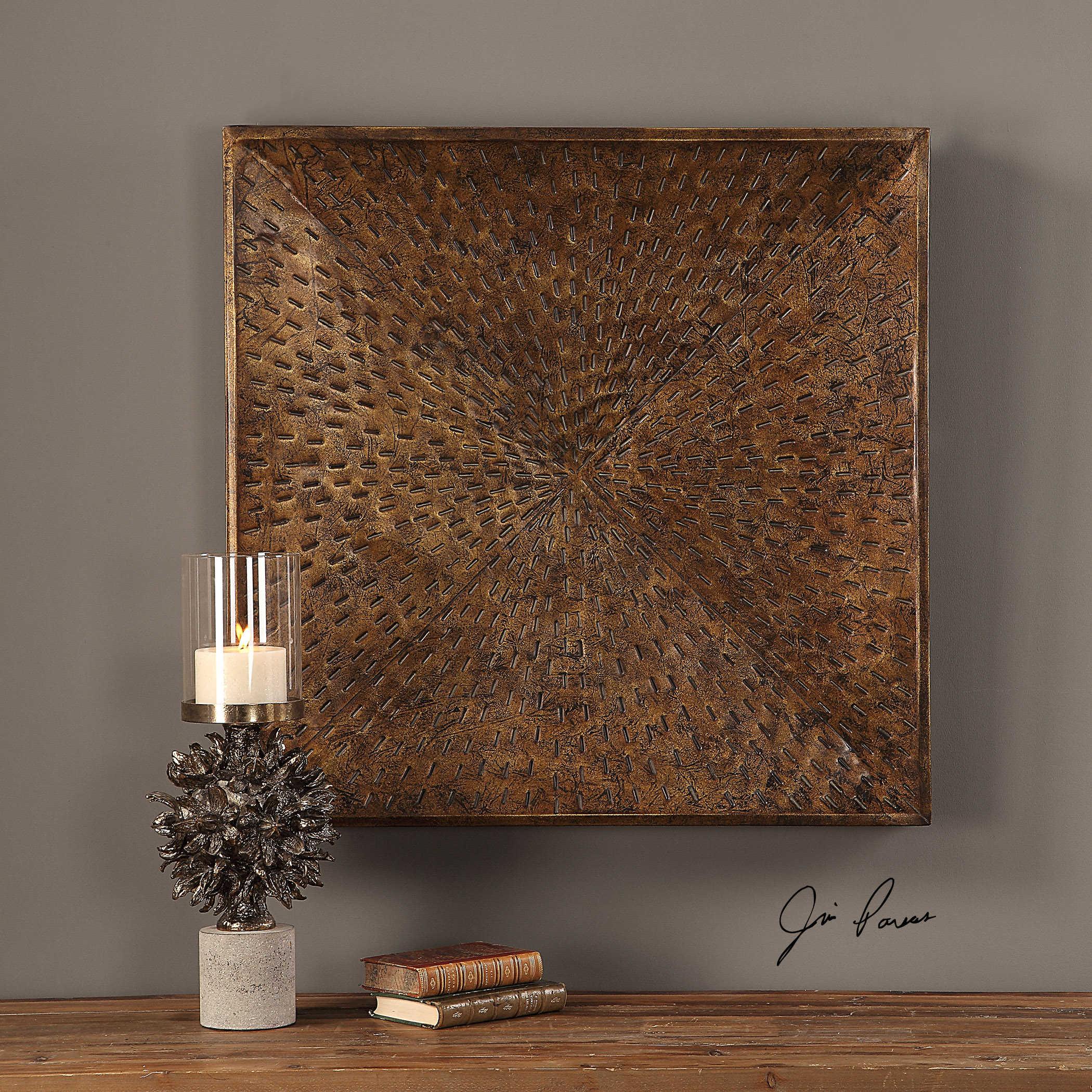 BLAISE ANTIQUED BRONZE WALL ART - Remutear