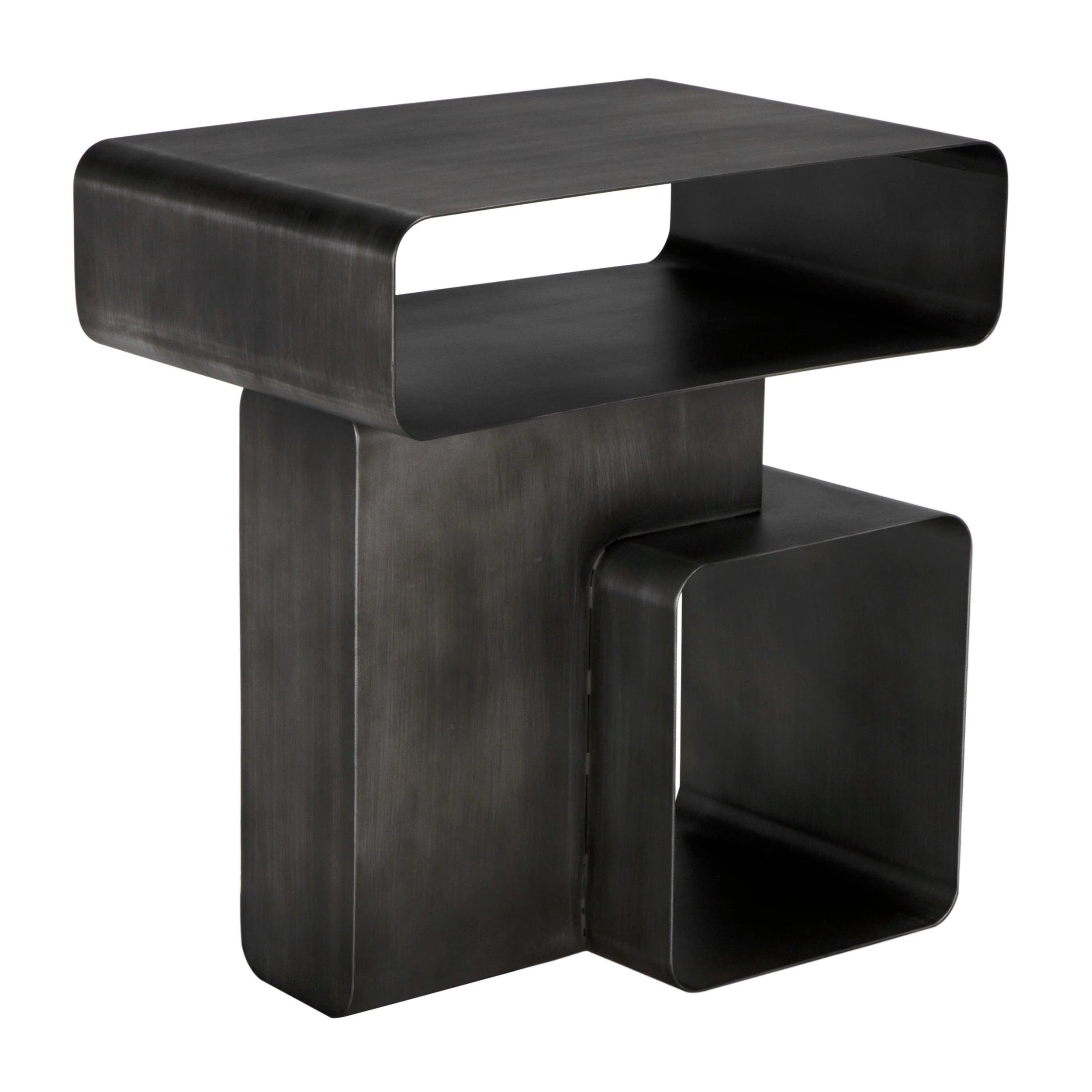 Danville Side Table, Gun Metal Finish - Remutear