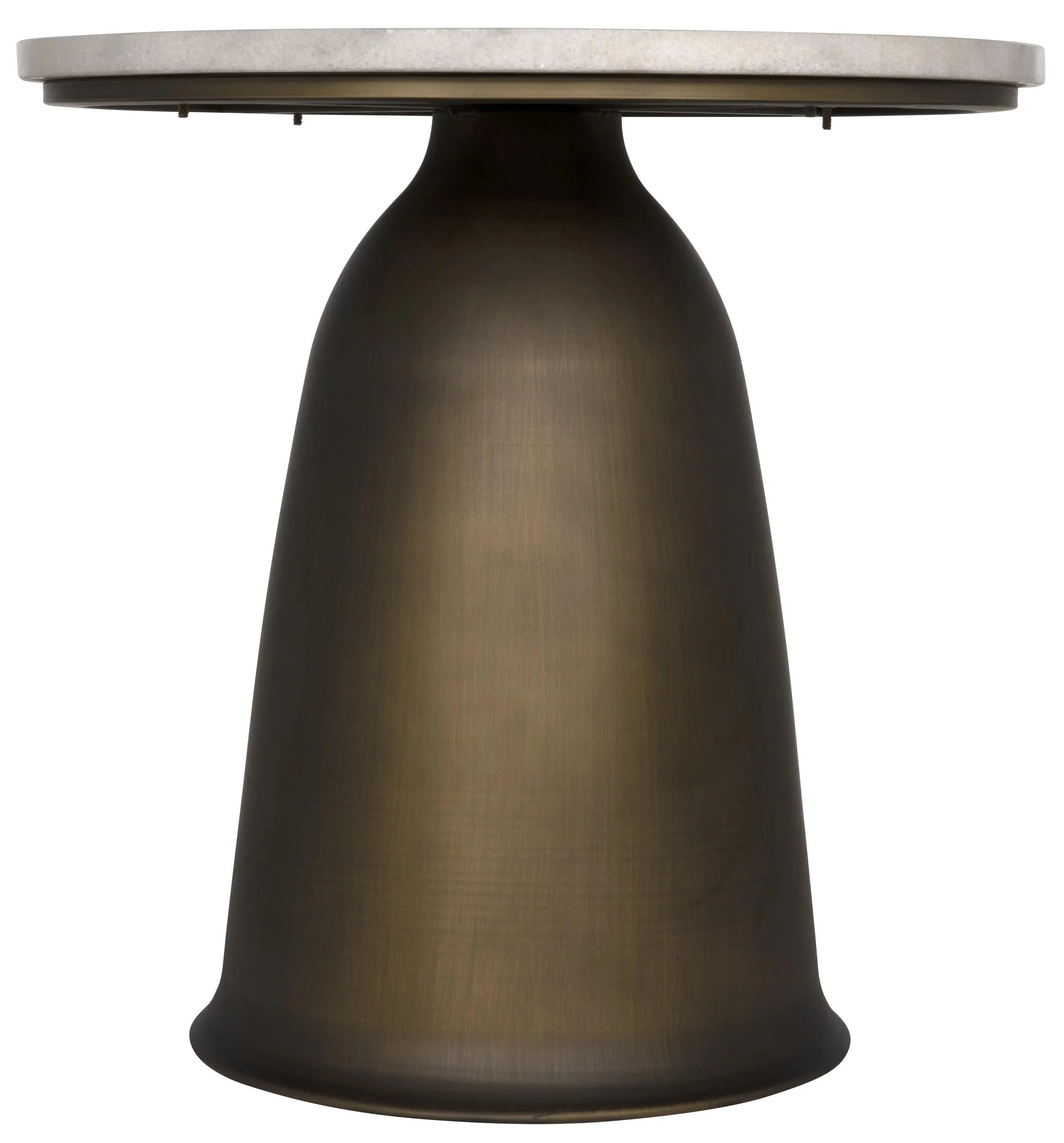 Aiden Side Table, Aged Brass - Remutear