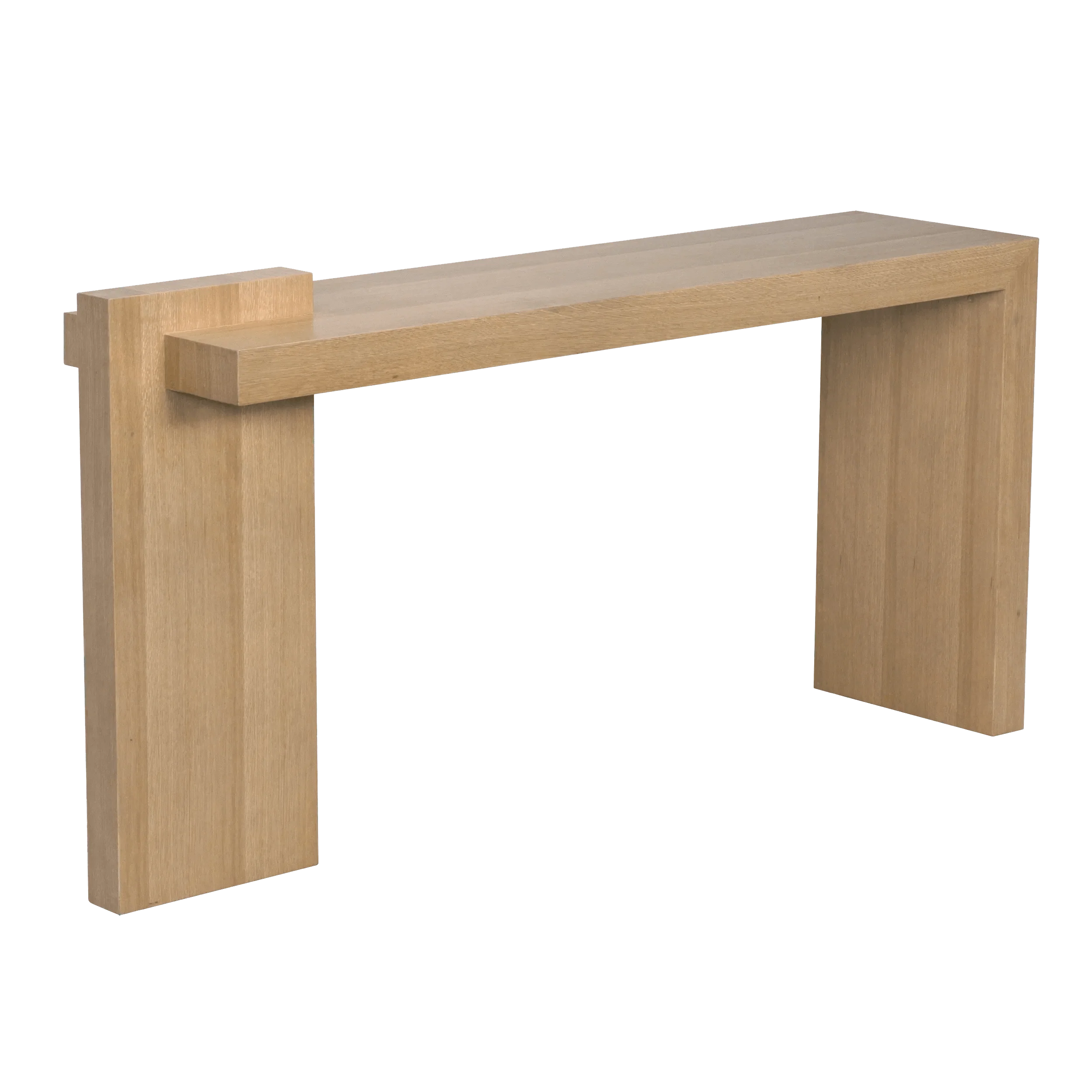 Atlanta Console, White Oak Veneer - Remutear
