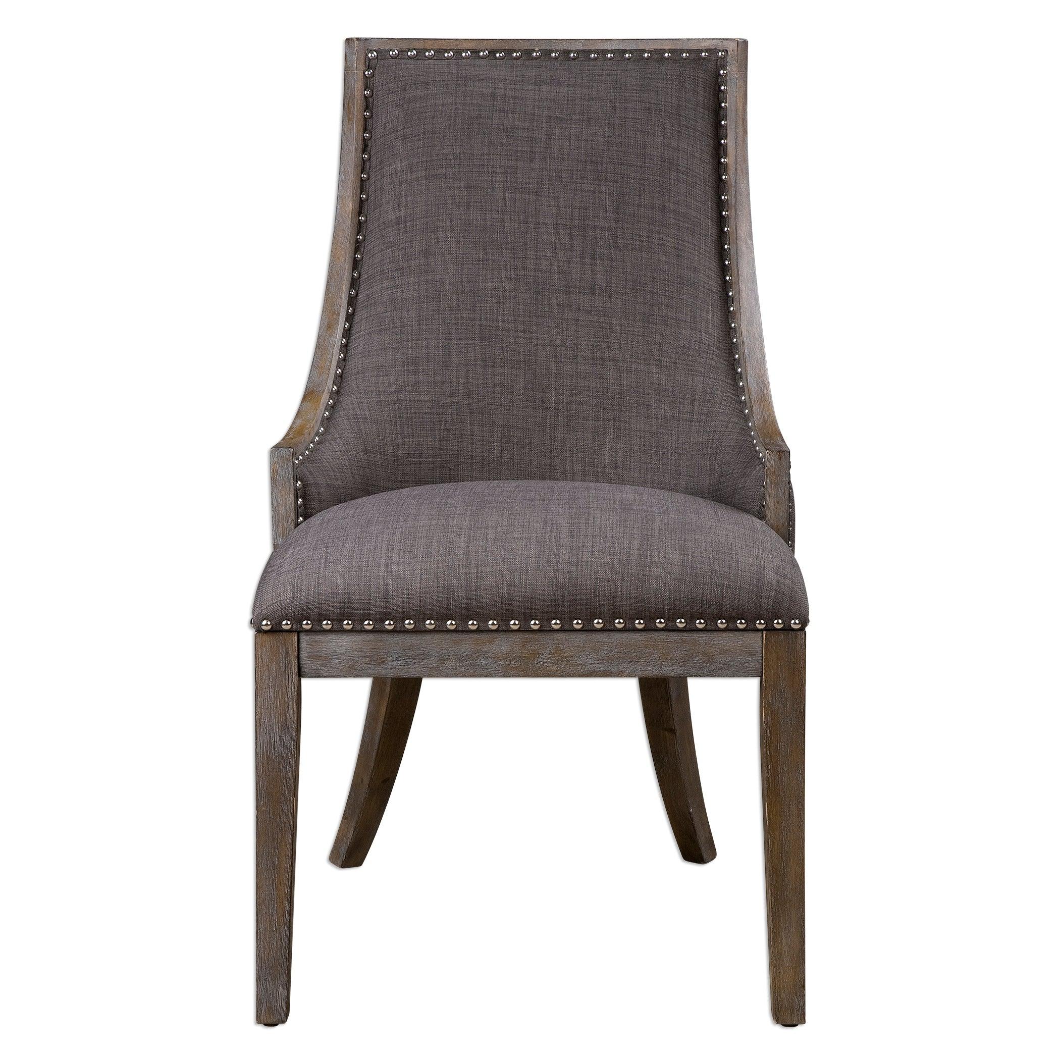 Aidrian Charcoal Gray Accent Chair - Remutear