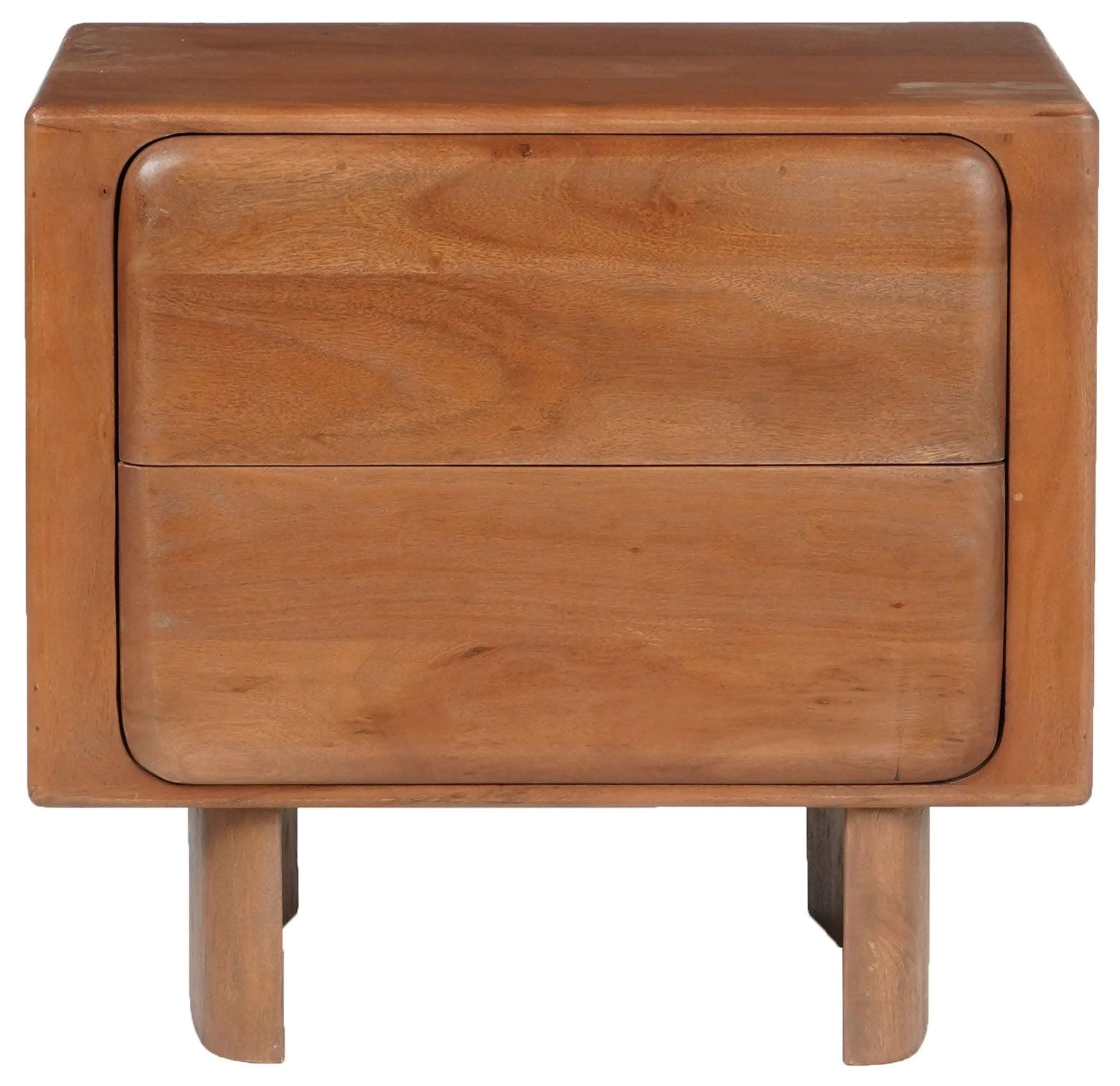 FINLEY 2 DRAWER WOOD NIGHTSTAND - Remutear
