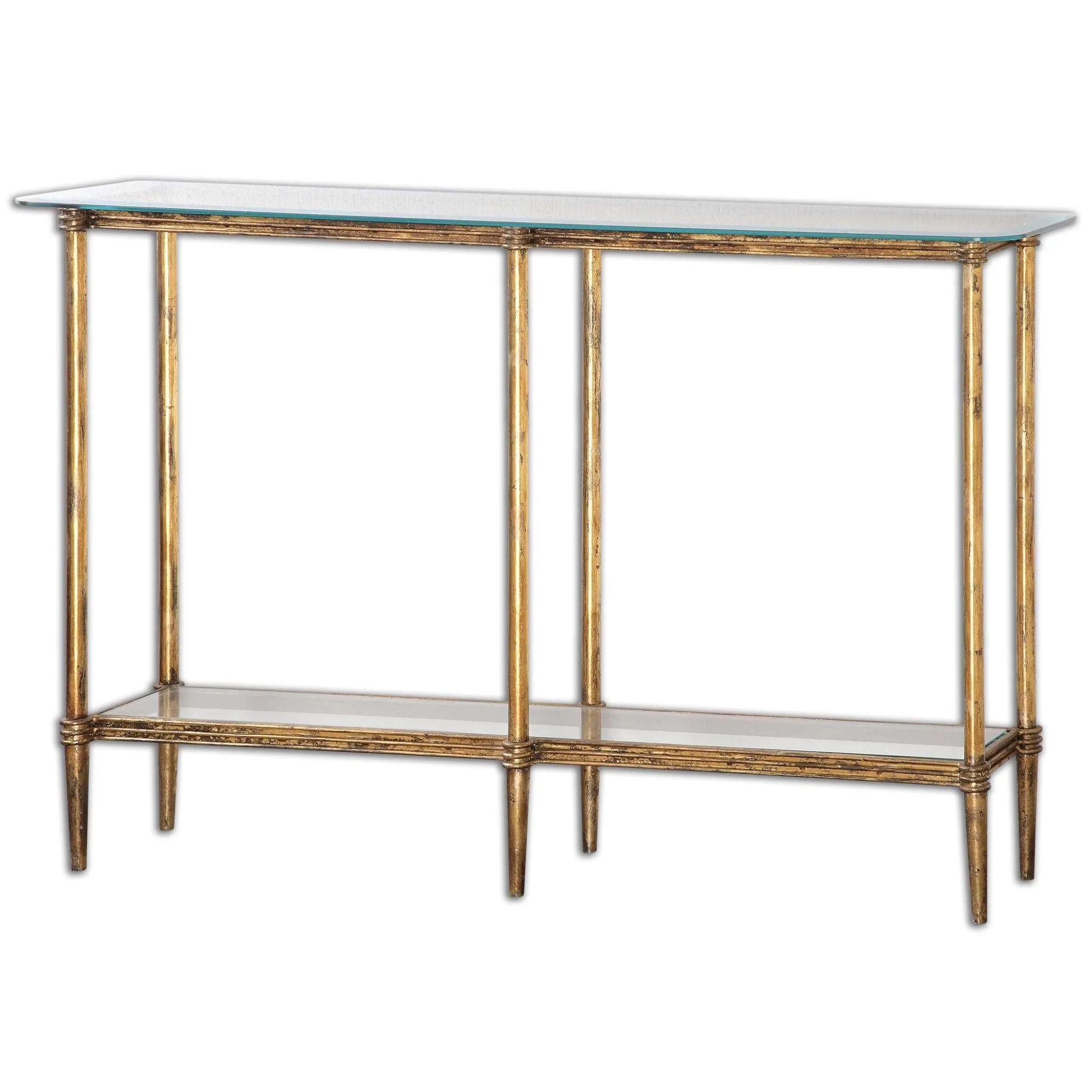 ELENIO GLASS CONSOLE TABLE - Remutear
