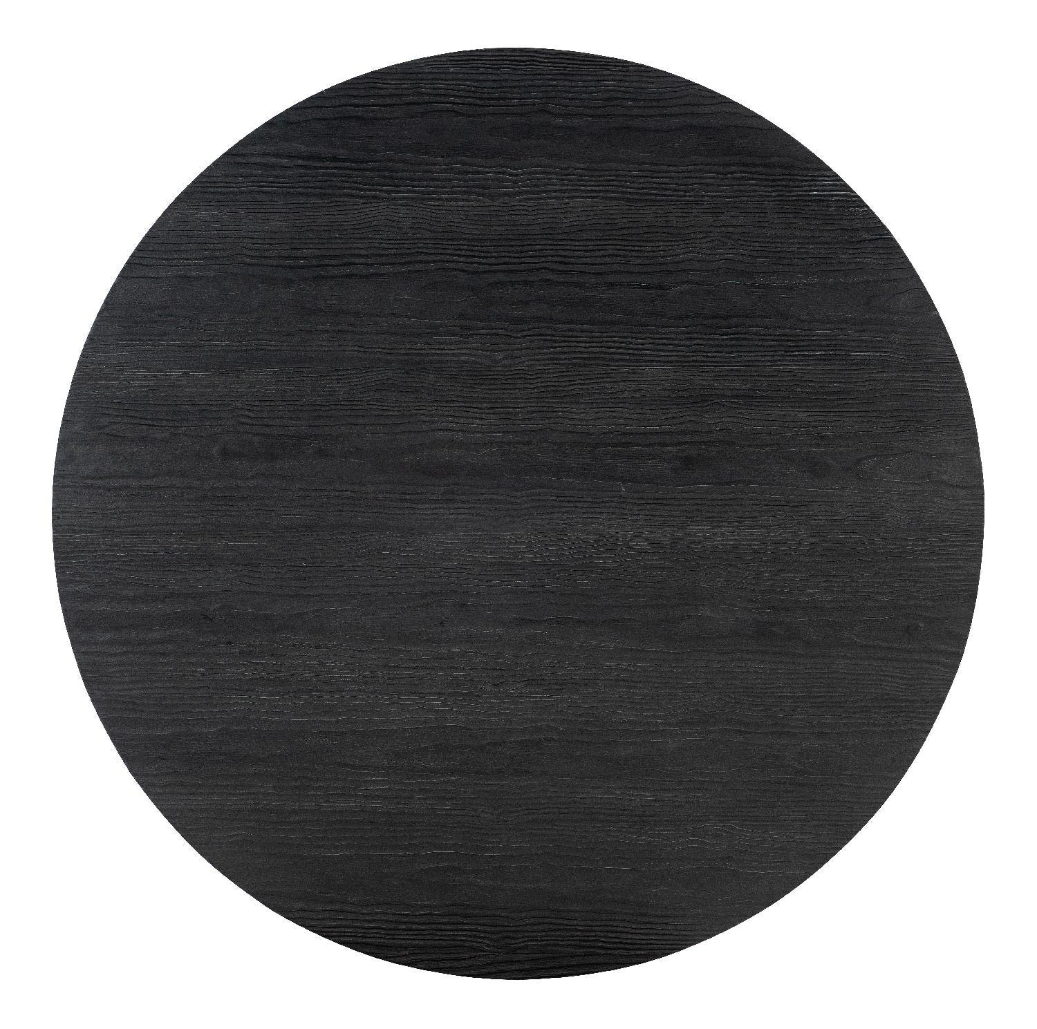 Chapman Shou Sugi Ban Round Cocktail Table - Remutear