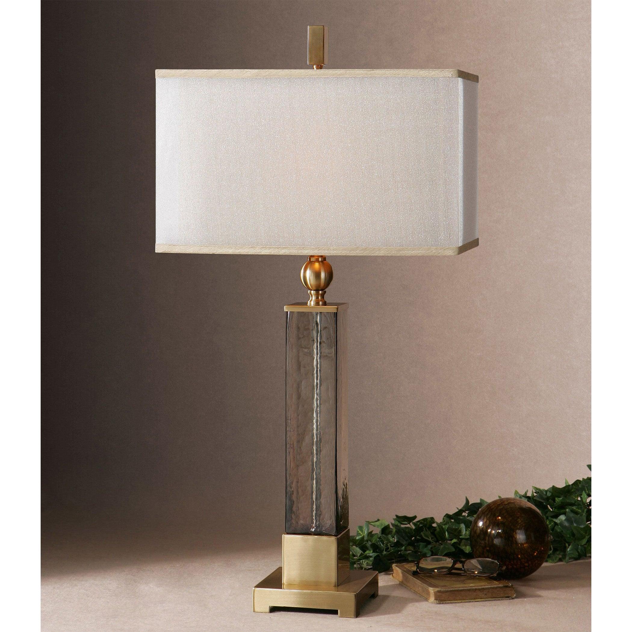 CAECILIA AMBER GLASS TABLE LAMP - Remutear