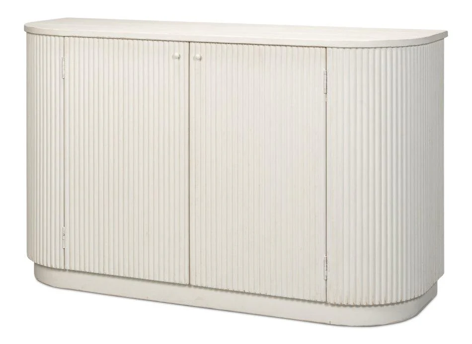 Halle Entrance Demilune - Antique White - Remutear