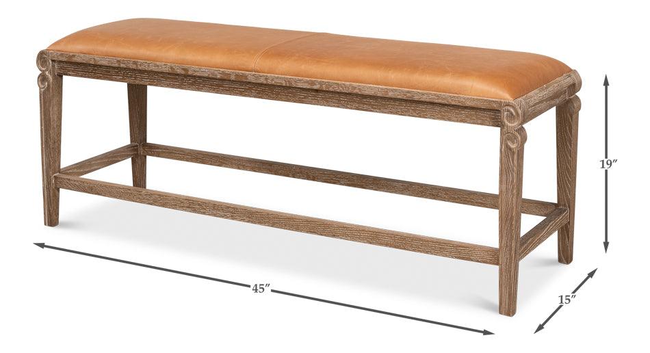Smith Building Parlor Bench - Leather - Remutear
