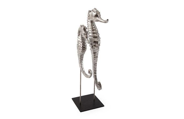 Seahorse on Stand, Silver Leaf - Remutear