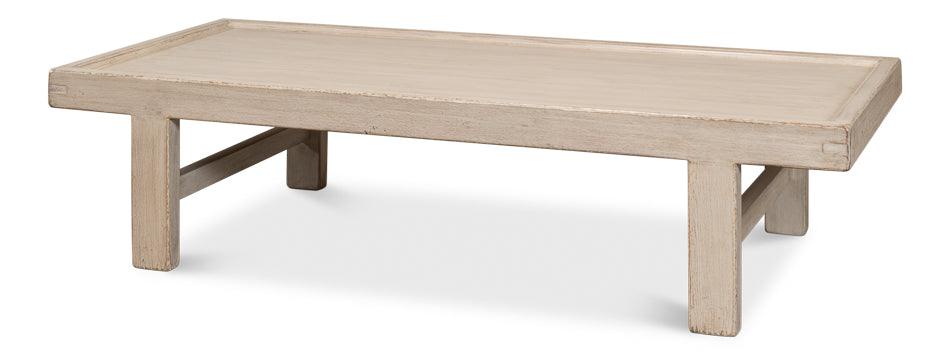 Large Wood Panel Coffee Tbl - French Grey - Remutear