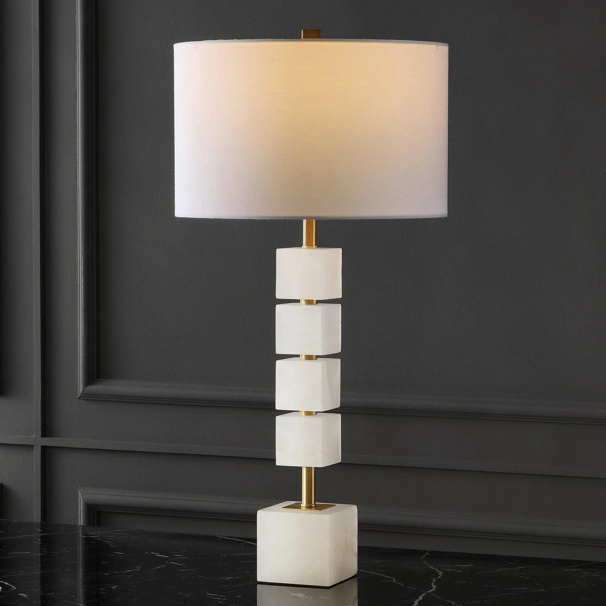 JOHNNY ALABASTER TABLE LAMP - Remutear