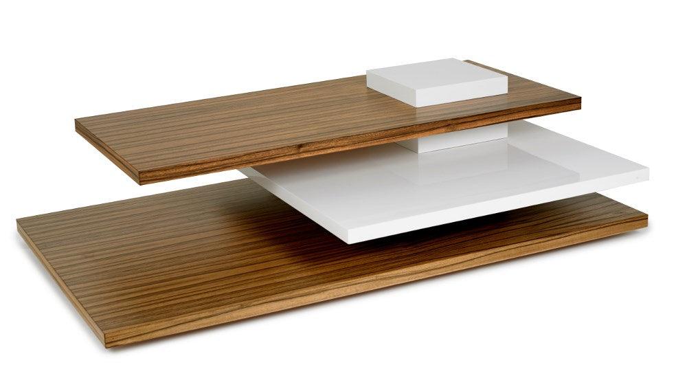 Planar Cocktail Table, Dao Wood w/ White Lacquer - Remutear