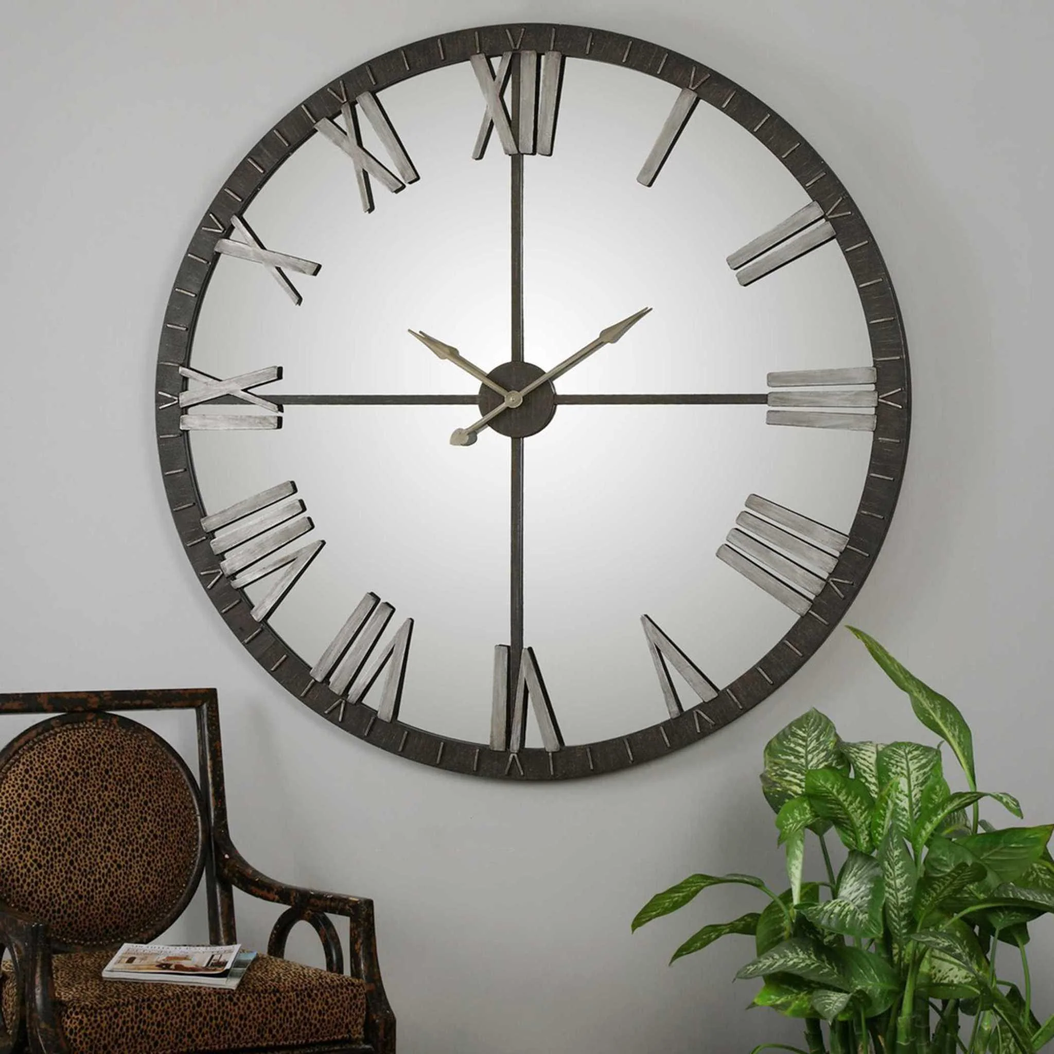 AMELIE LARGE BRONZE WALL CLOCK - Remutear