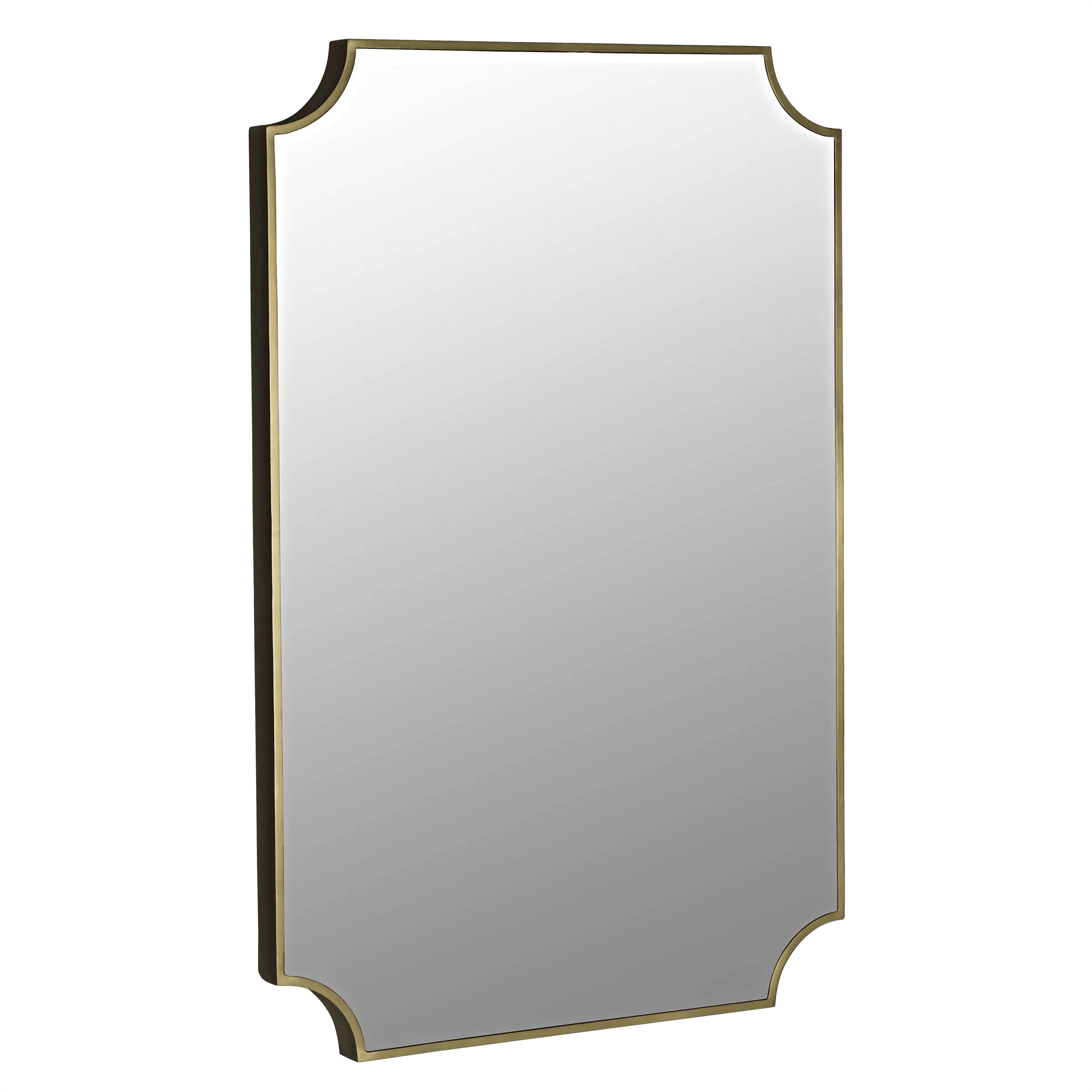 Convexed Mirror, Steel, Antique Brass - Remutear