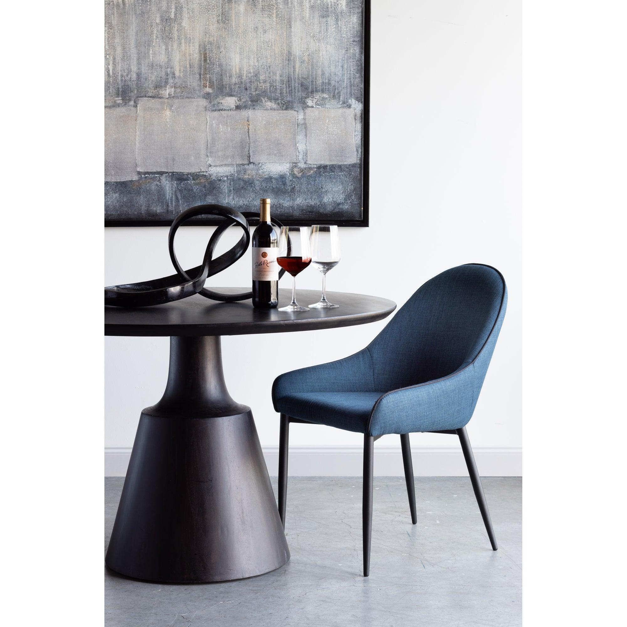 Lapis Dining Chair Dark Blue - Set Of Two - Remutear