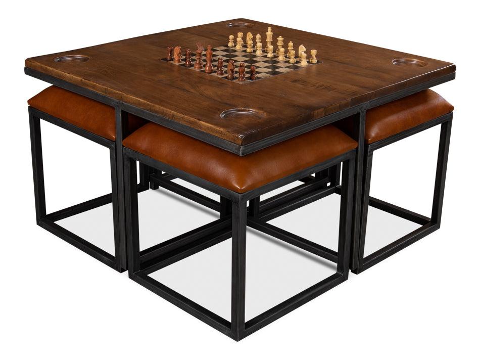 Low Game Table With Four Stools - Remutear