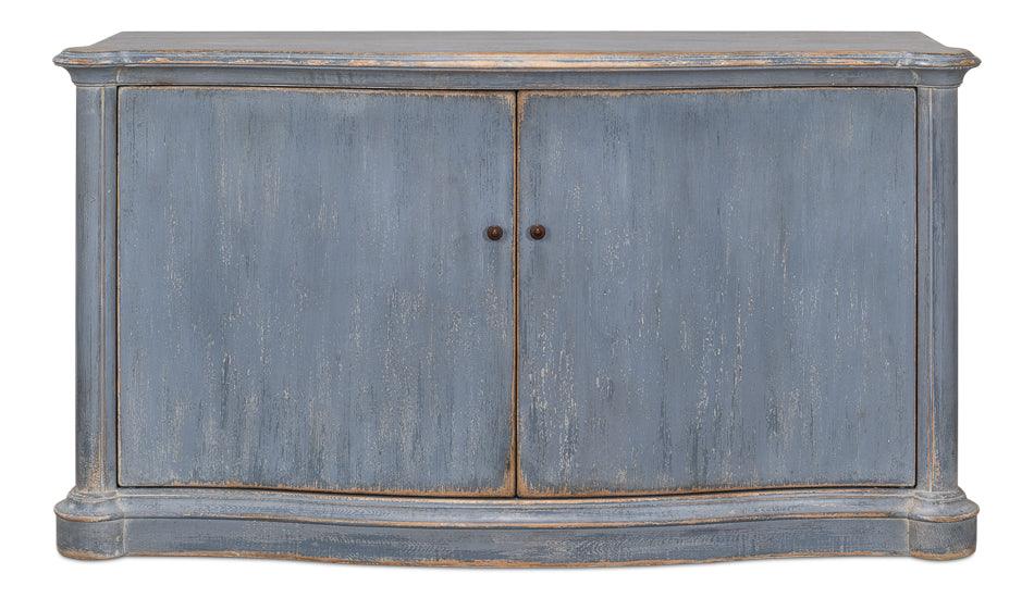 Columns Bowfront Sideboard - Blue - Remutear