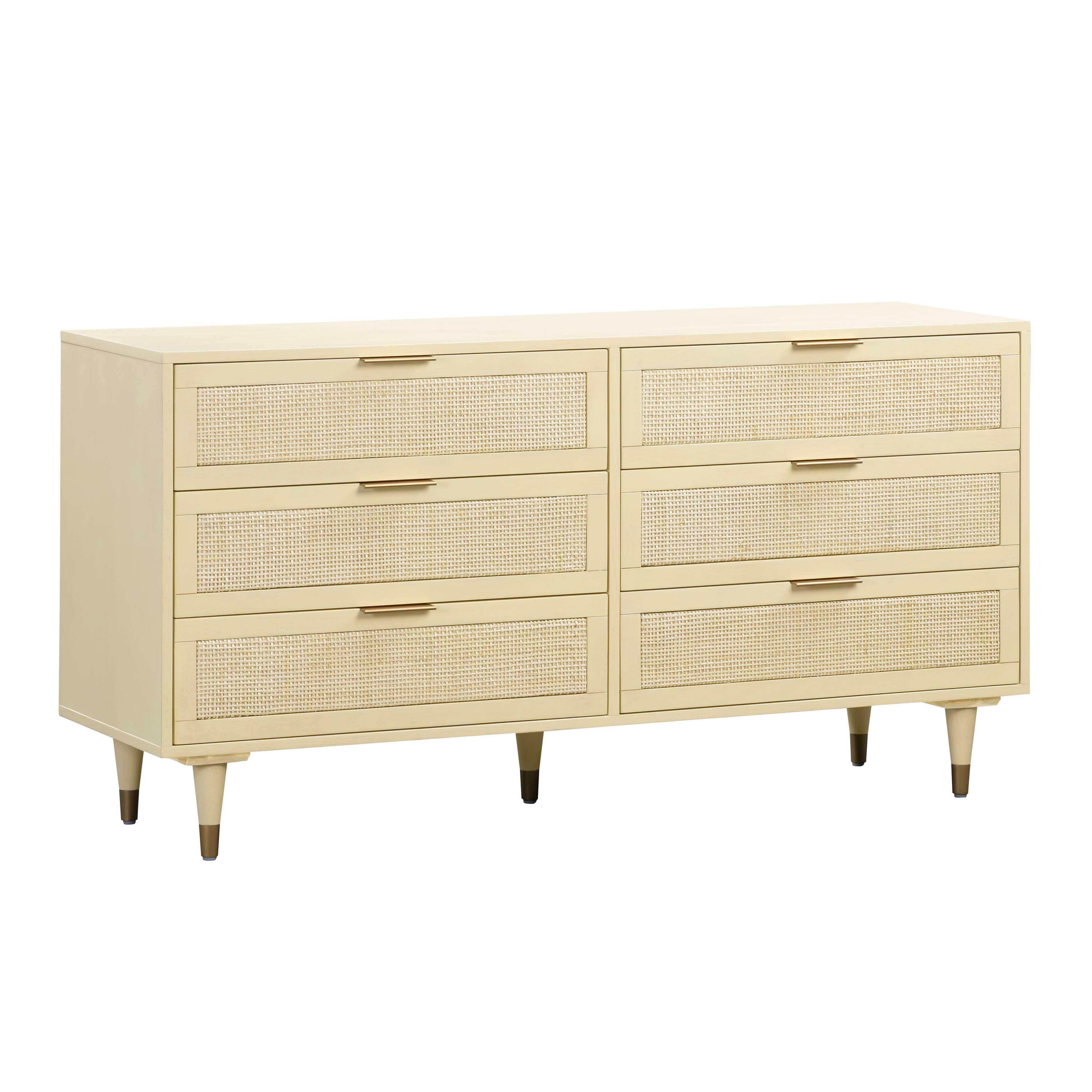 Sierra Buttermilk 6 Drawer Dresser - Remutear