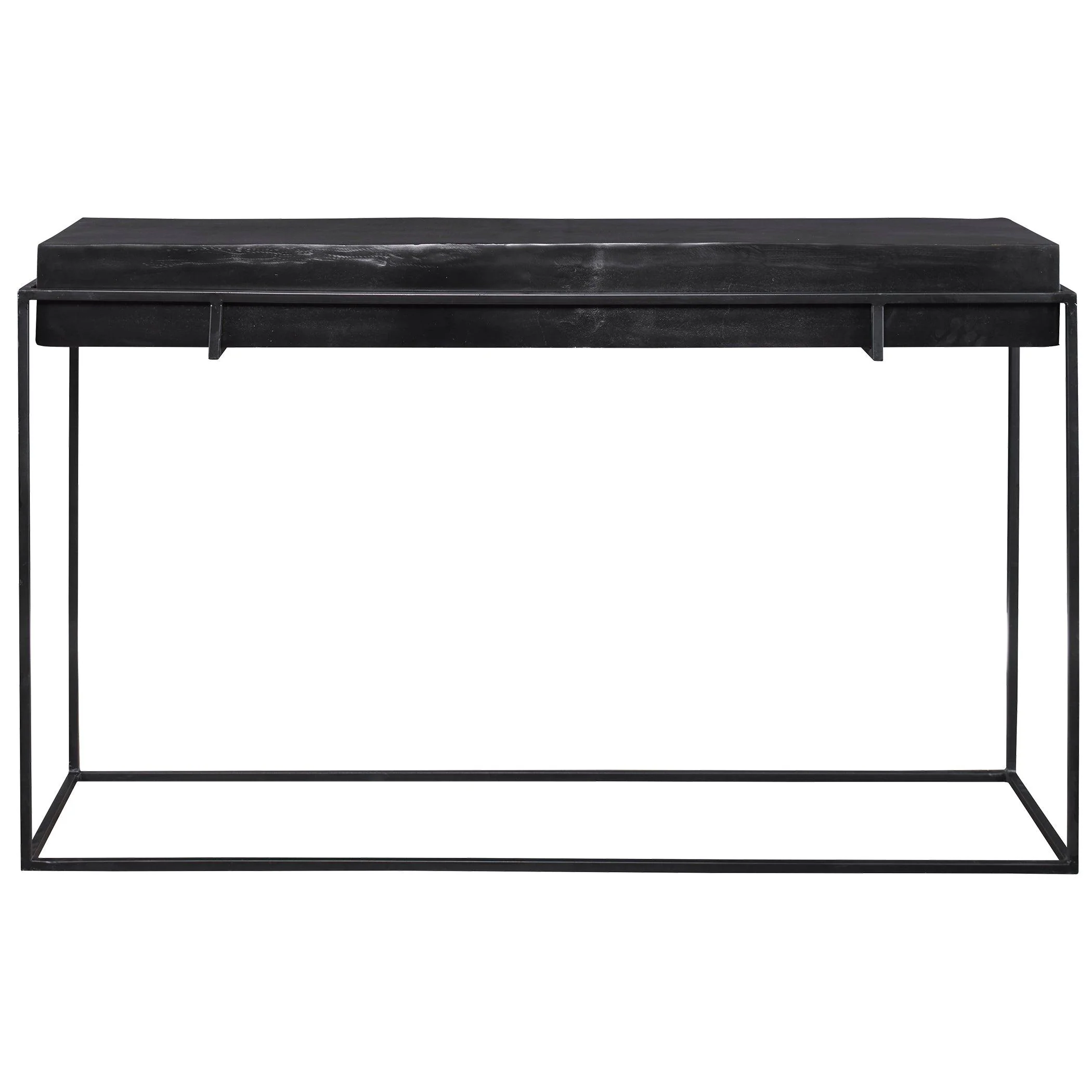 TELONE MODERN BLACK CONSOLE TABLE - Remutear