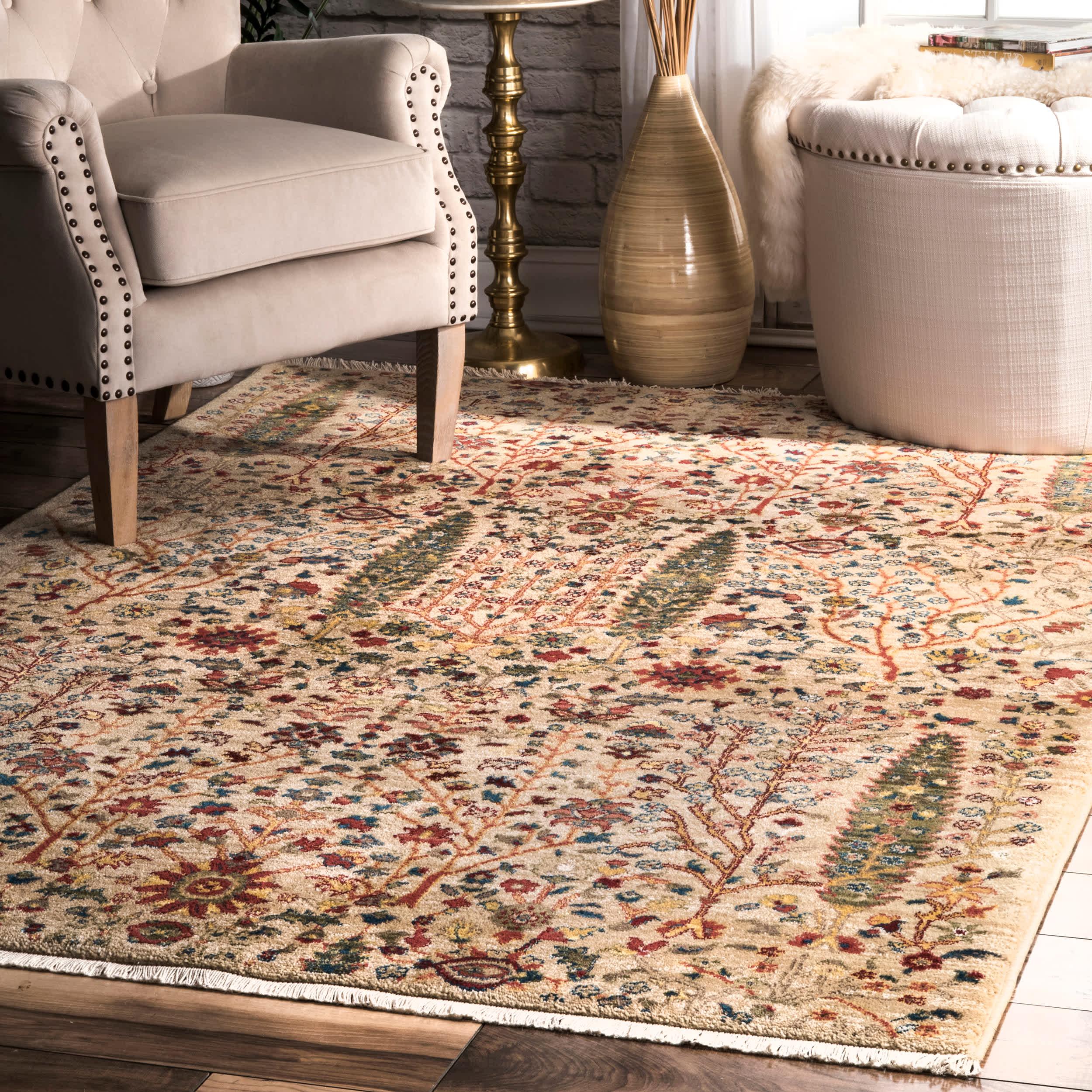 Dasilva Tribal Fringe Area Rug - Remutear