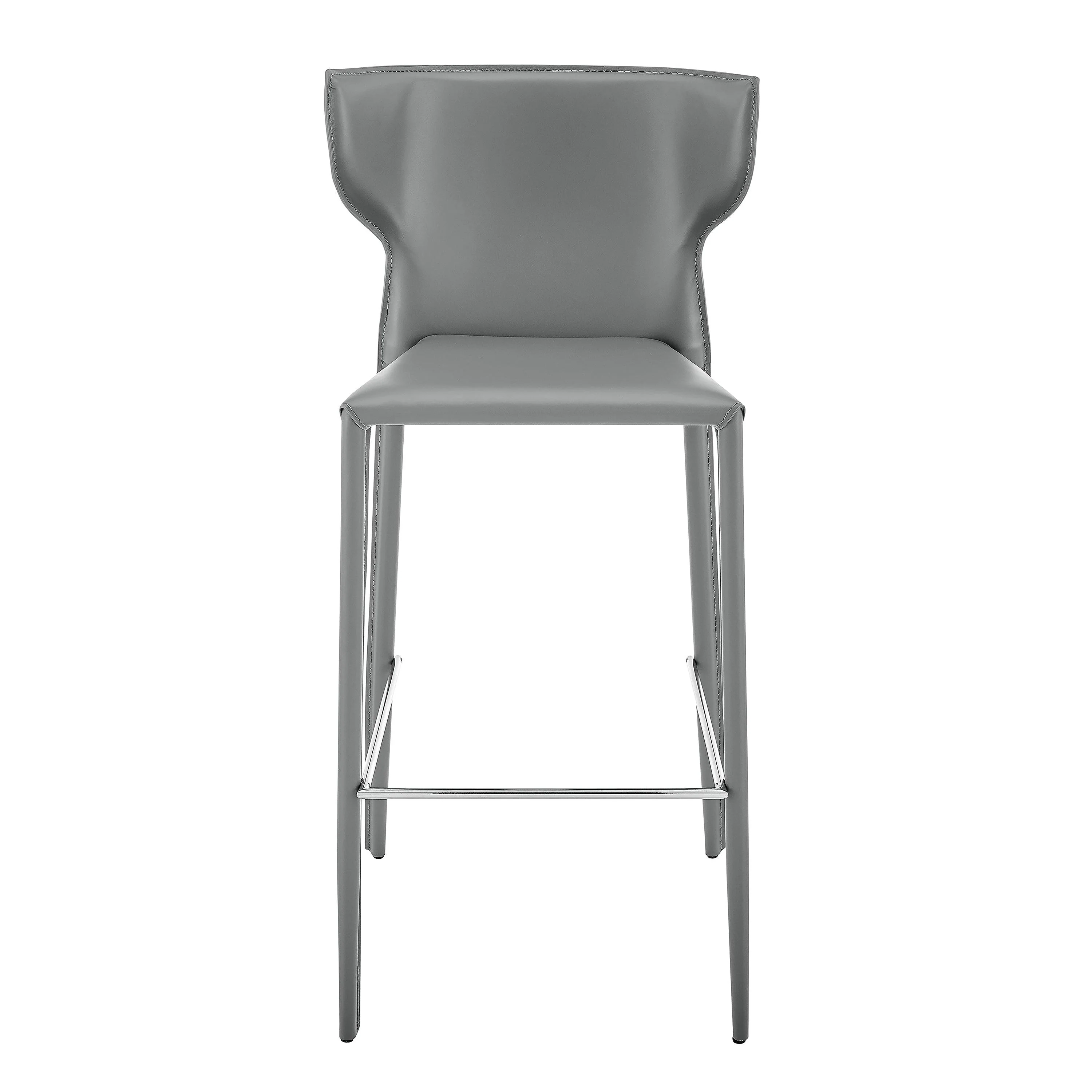Divinia Bar Stool in Gray - Set of 2 - Remutear