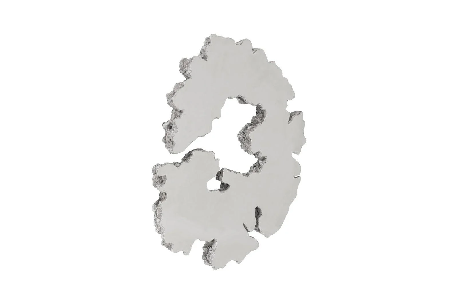 Lava Slice Wall Art, Resin, Stainless Steel, LG - Remutear