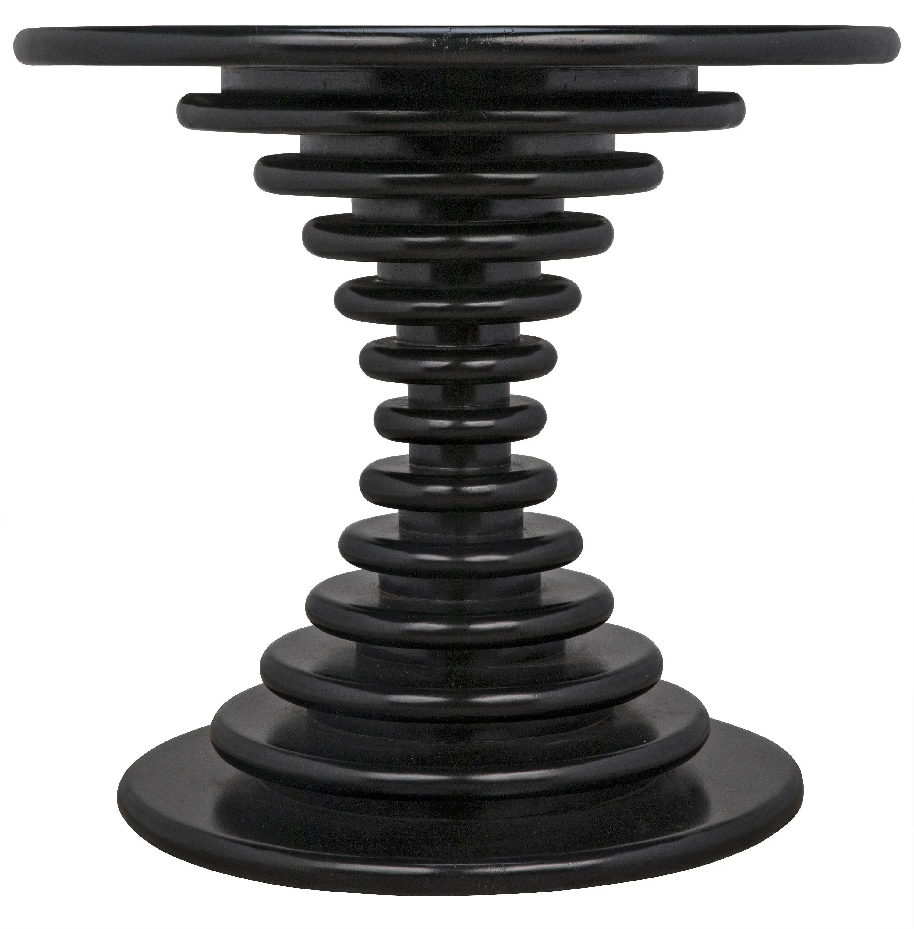 Scheiben Side Table, Hand Rubbed Black - Remutear