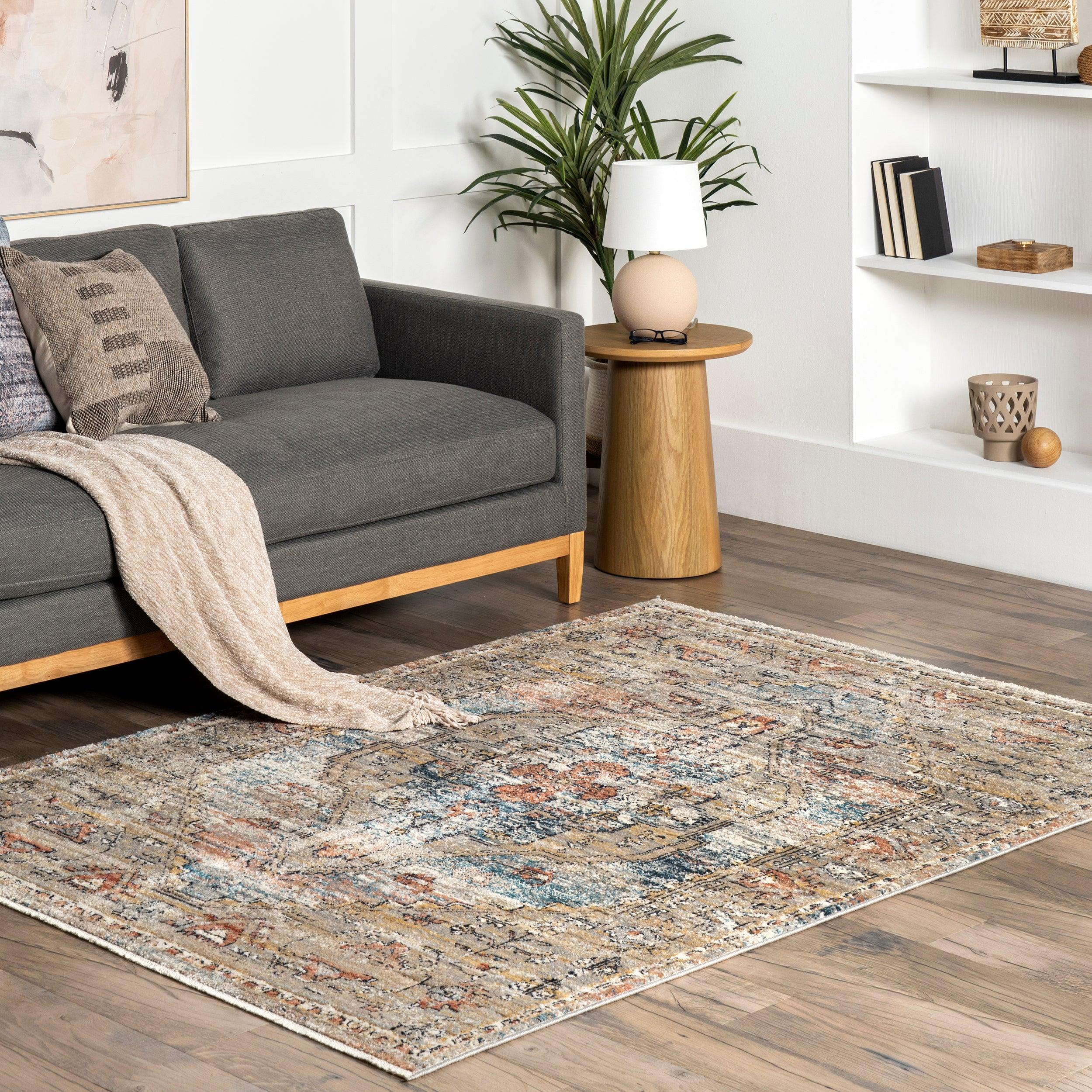 Marley Traditional Medallion Fringe Area Rug - Remutear