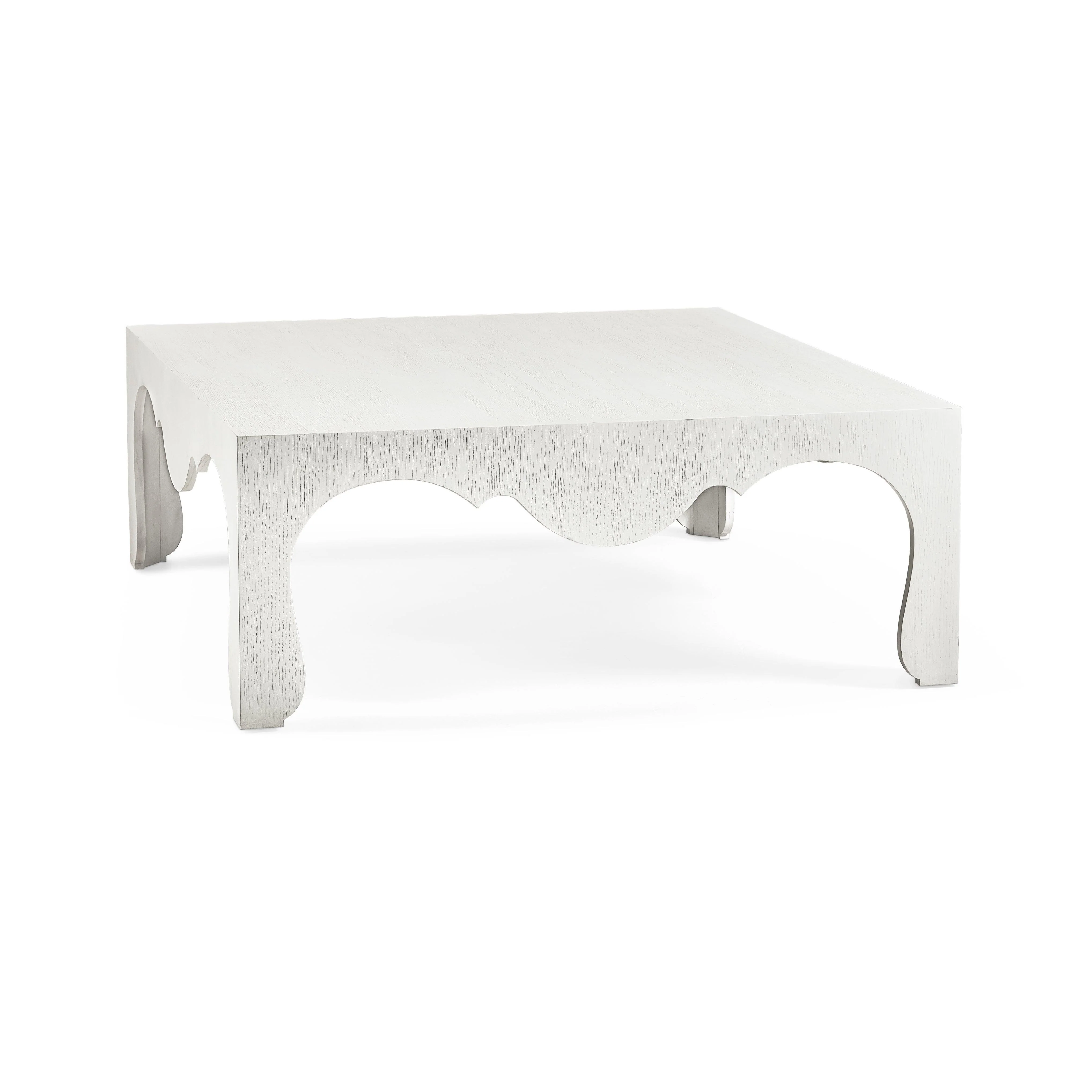 White Asperitas Square Cocktail Table - Remutear