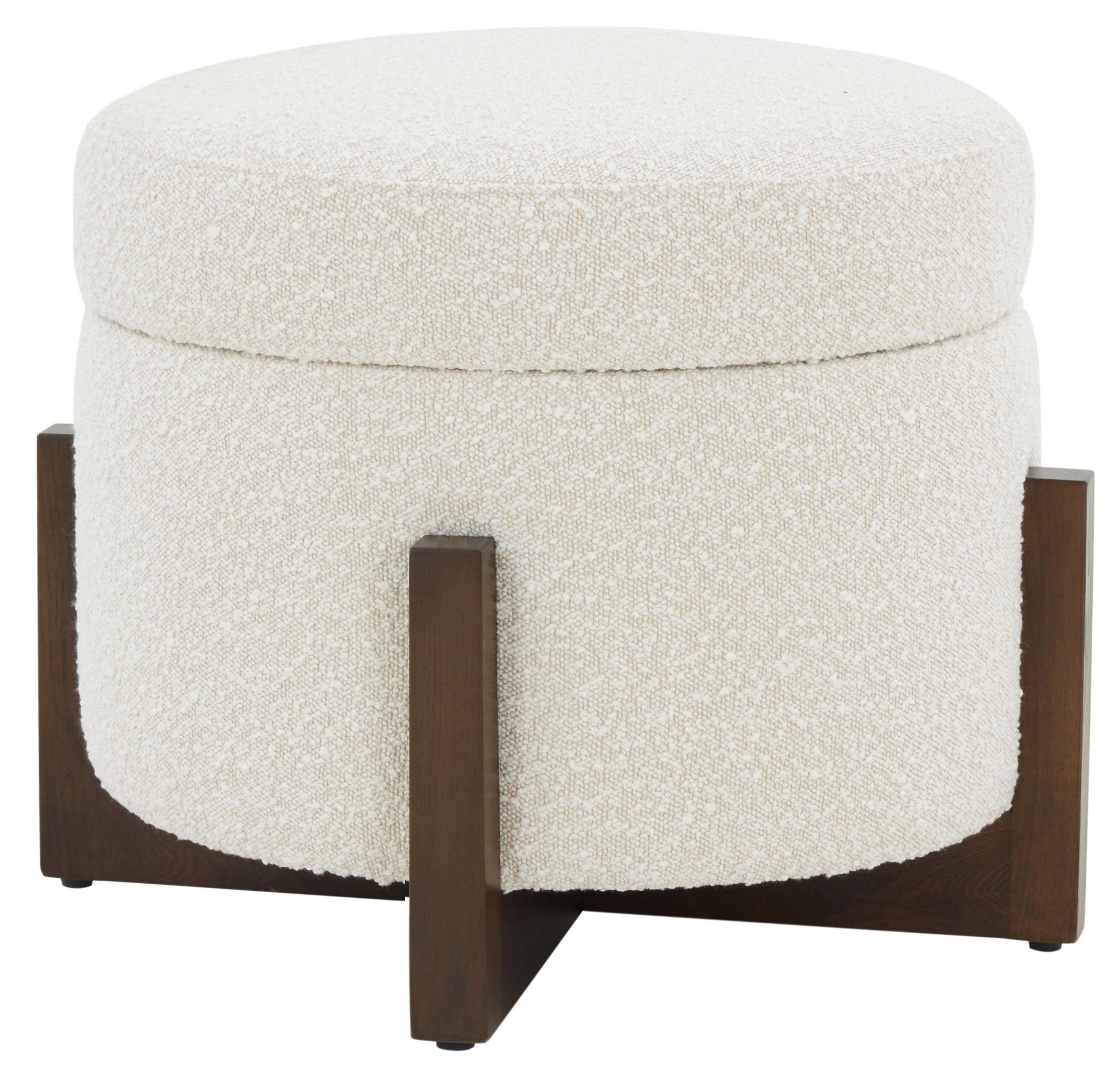 Danylyn Boucle Storage Ottoman - Remutear