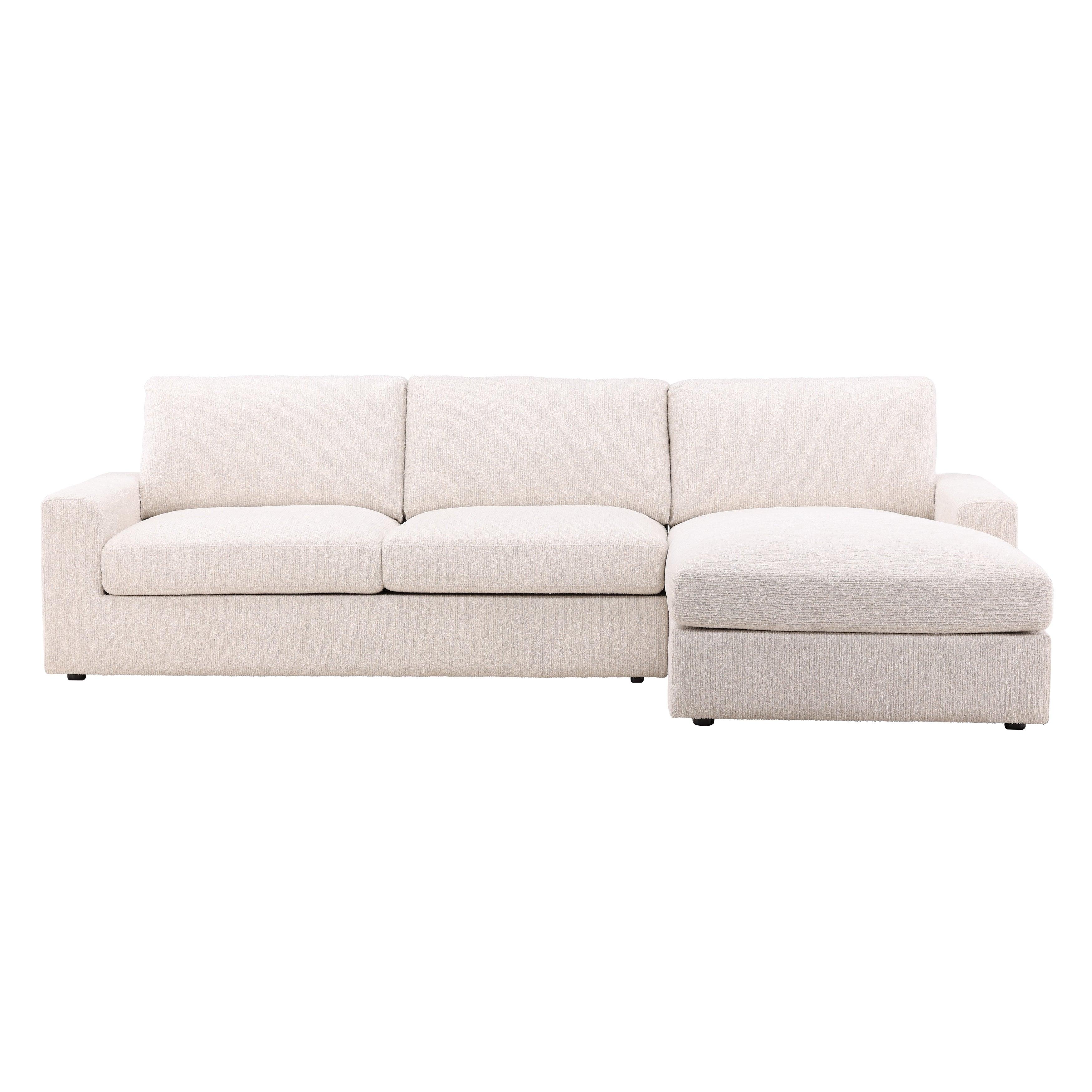 Bryson Right Chaise Sectional Cream - Remutear