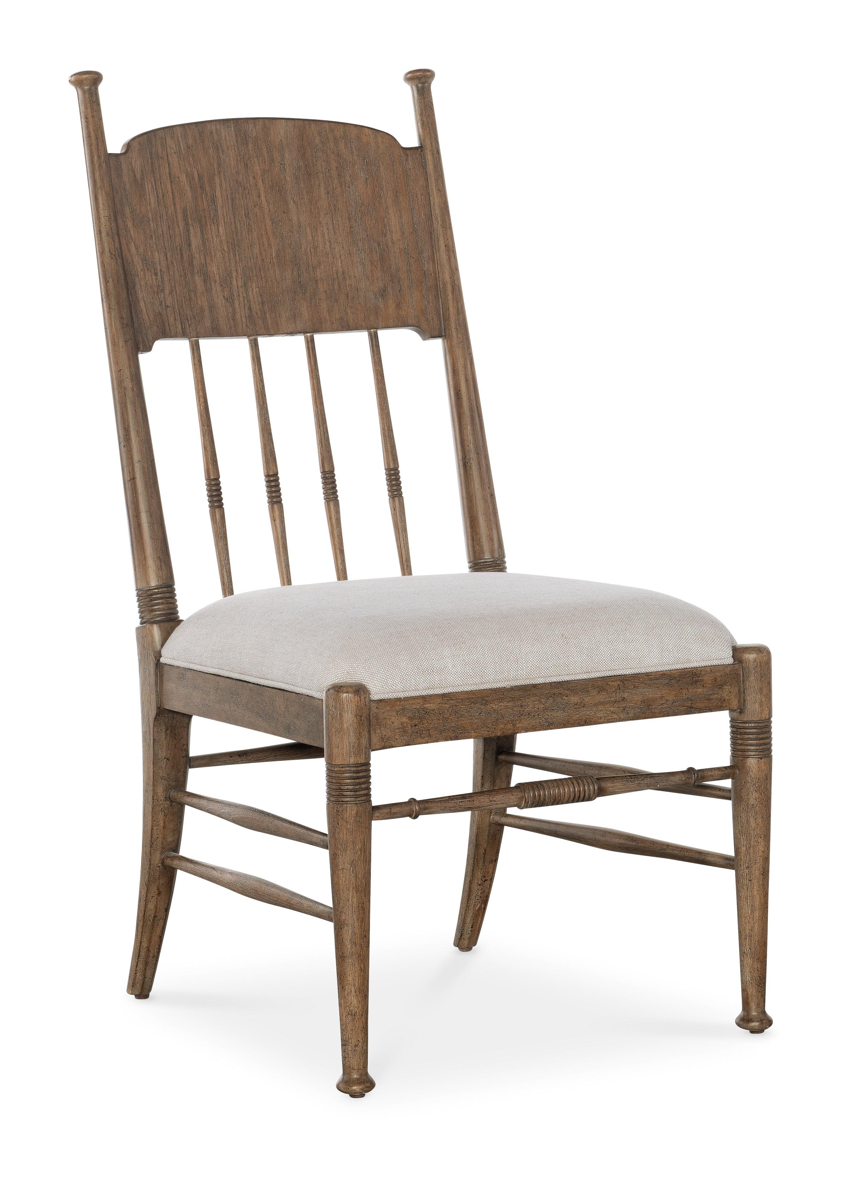 Americana Upholstered Seat Side Chair - Set of 2 - Honey - Remutear